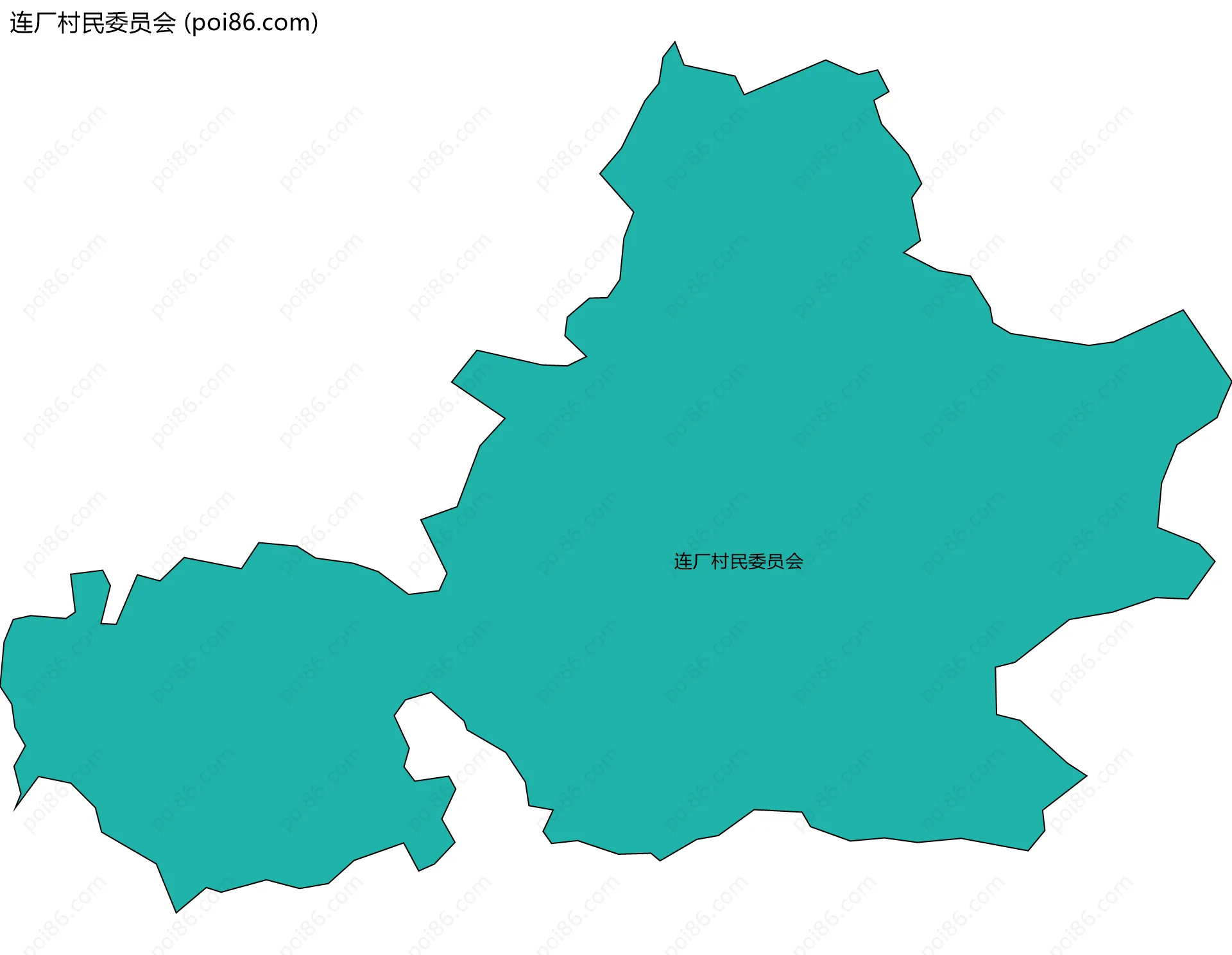 连厂村民委员会边界地图