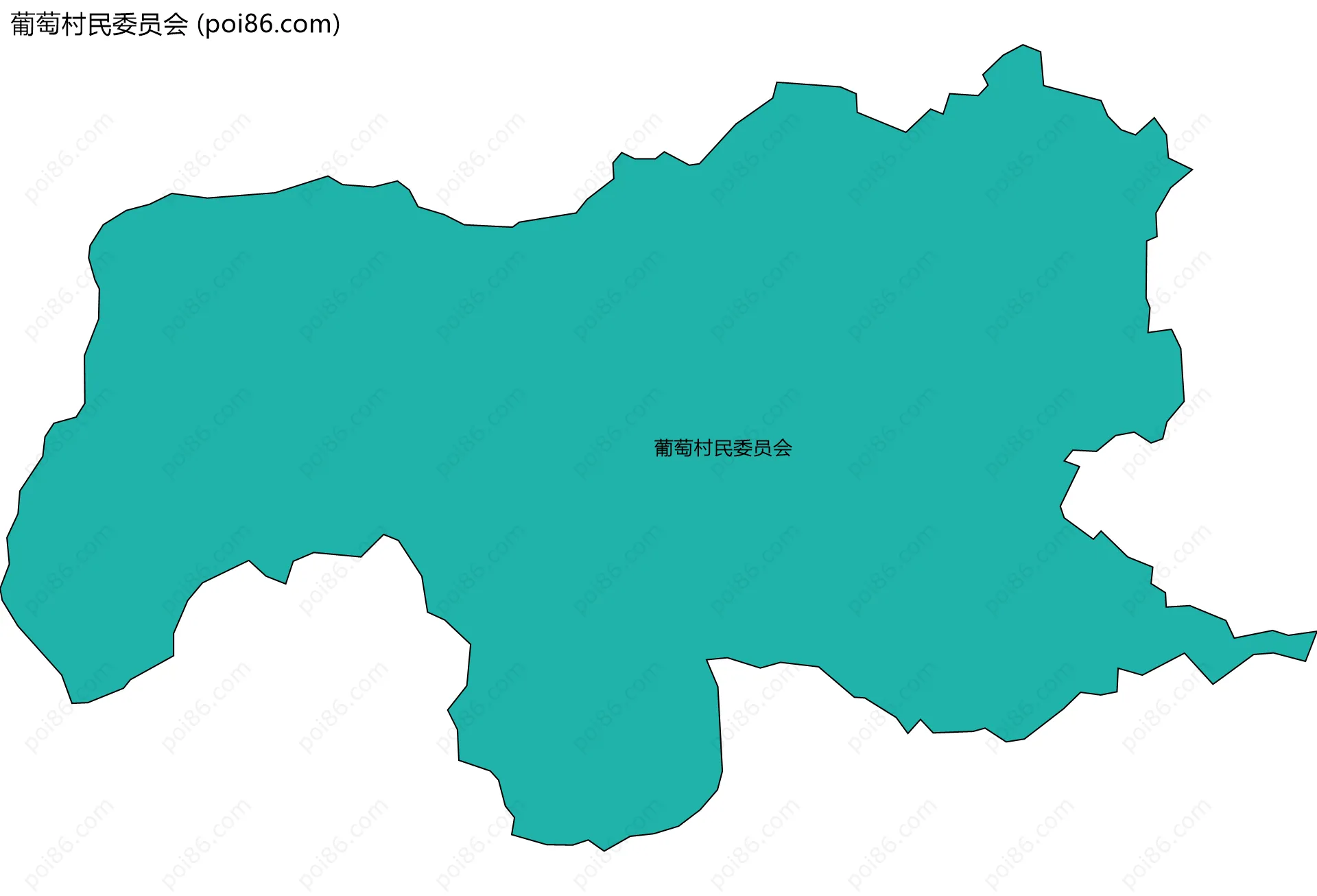 葡萄村民委员会边界地图