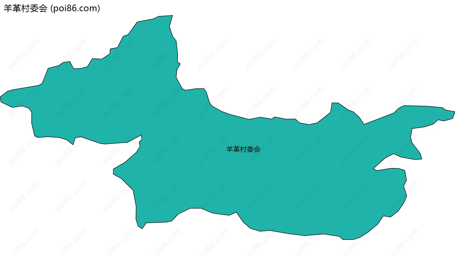 羊革村委会边界地图