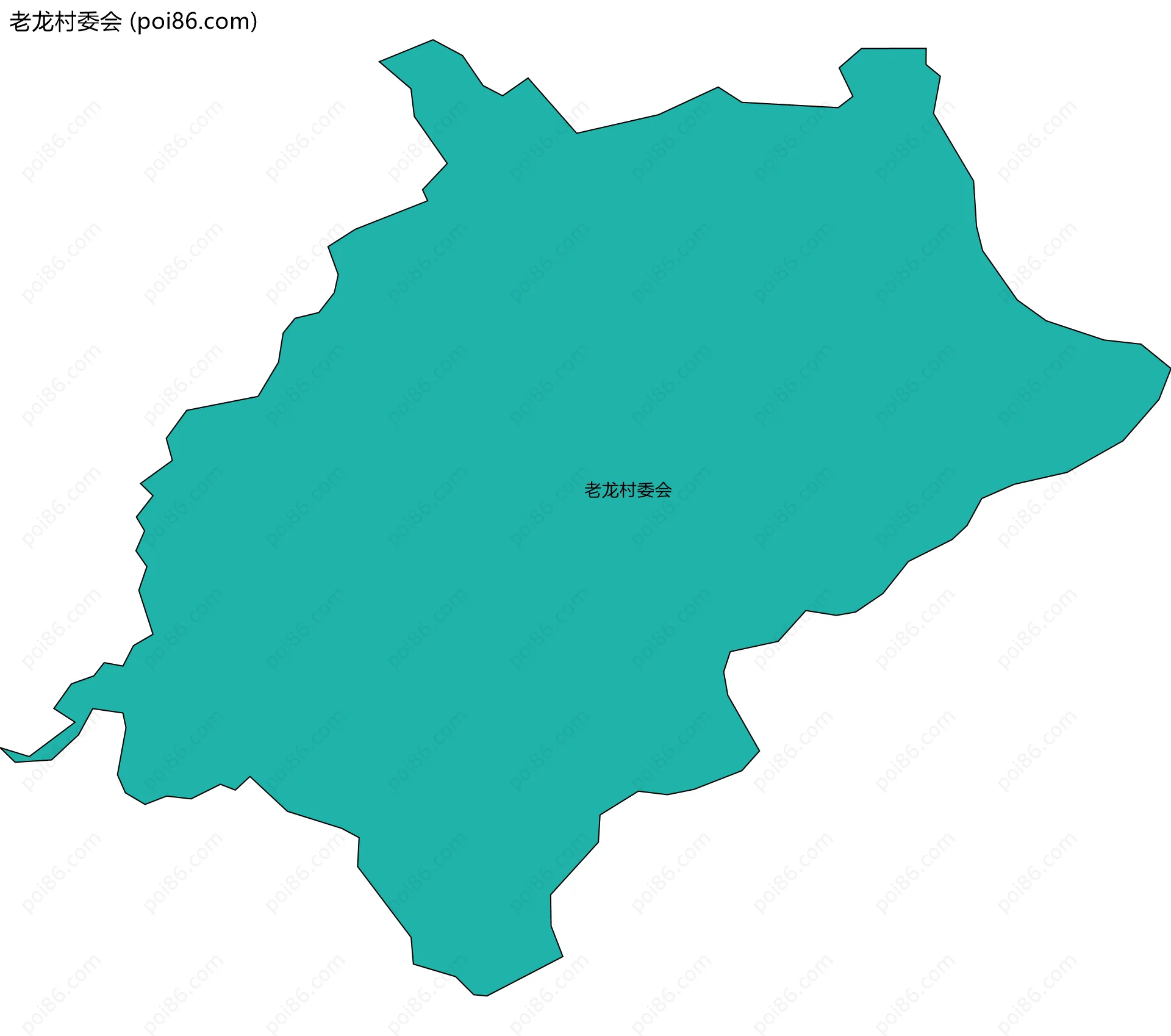 老龙村委会边界地图