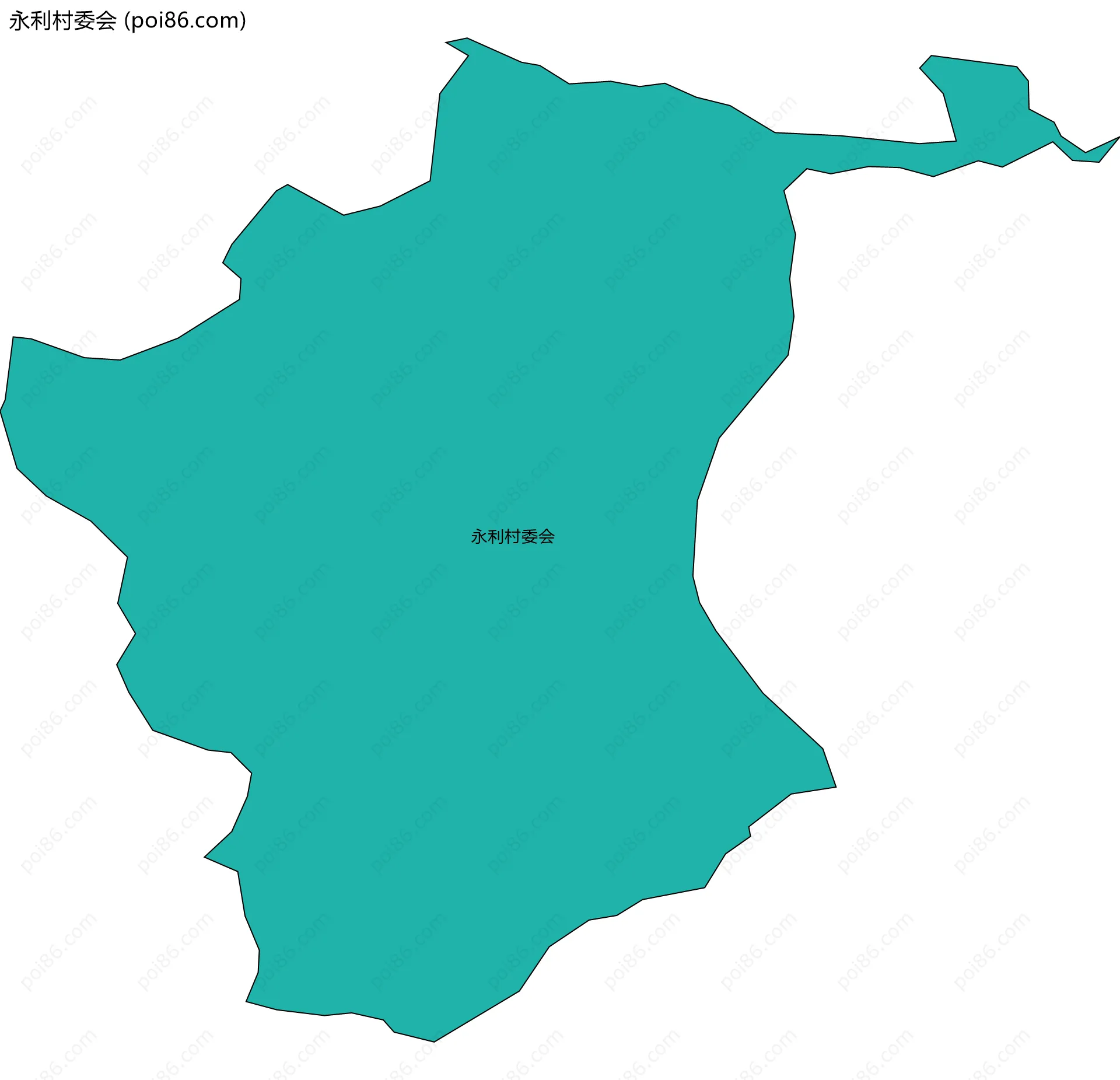 永利村委会边界地图