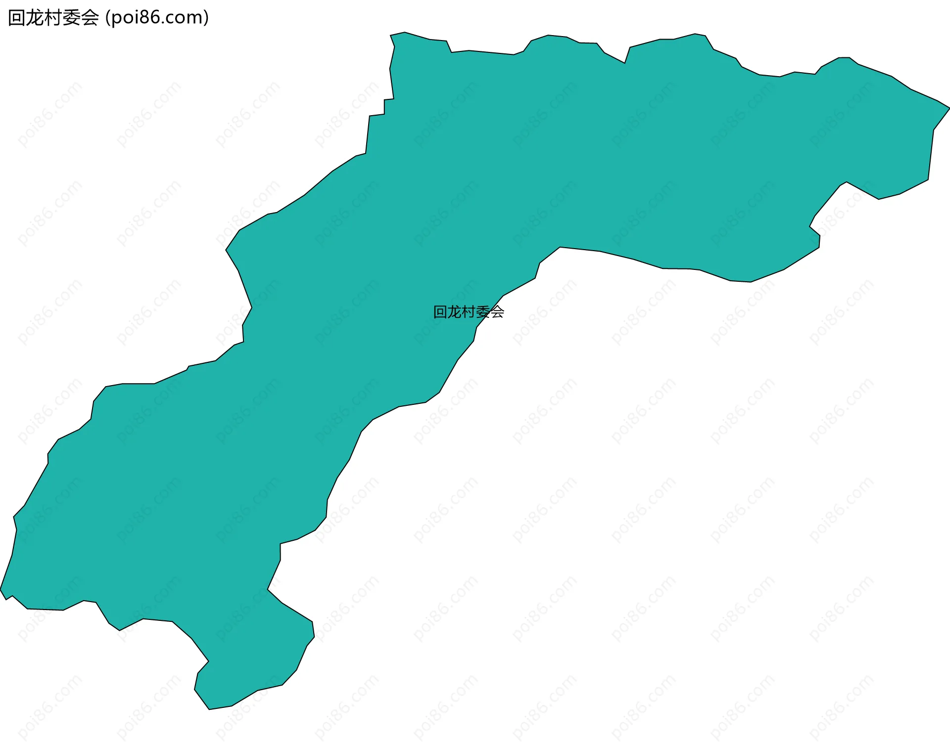 回龙村委会边界地图