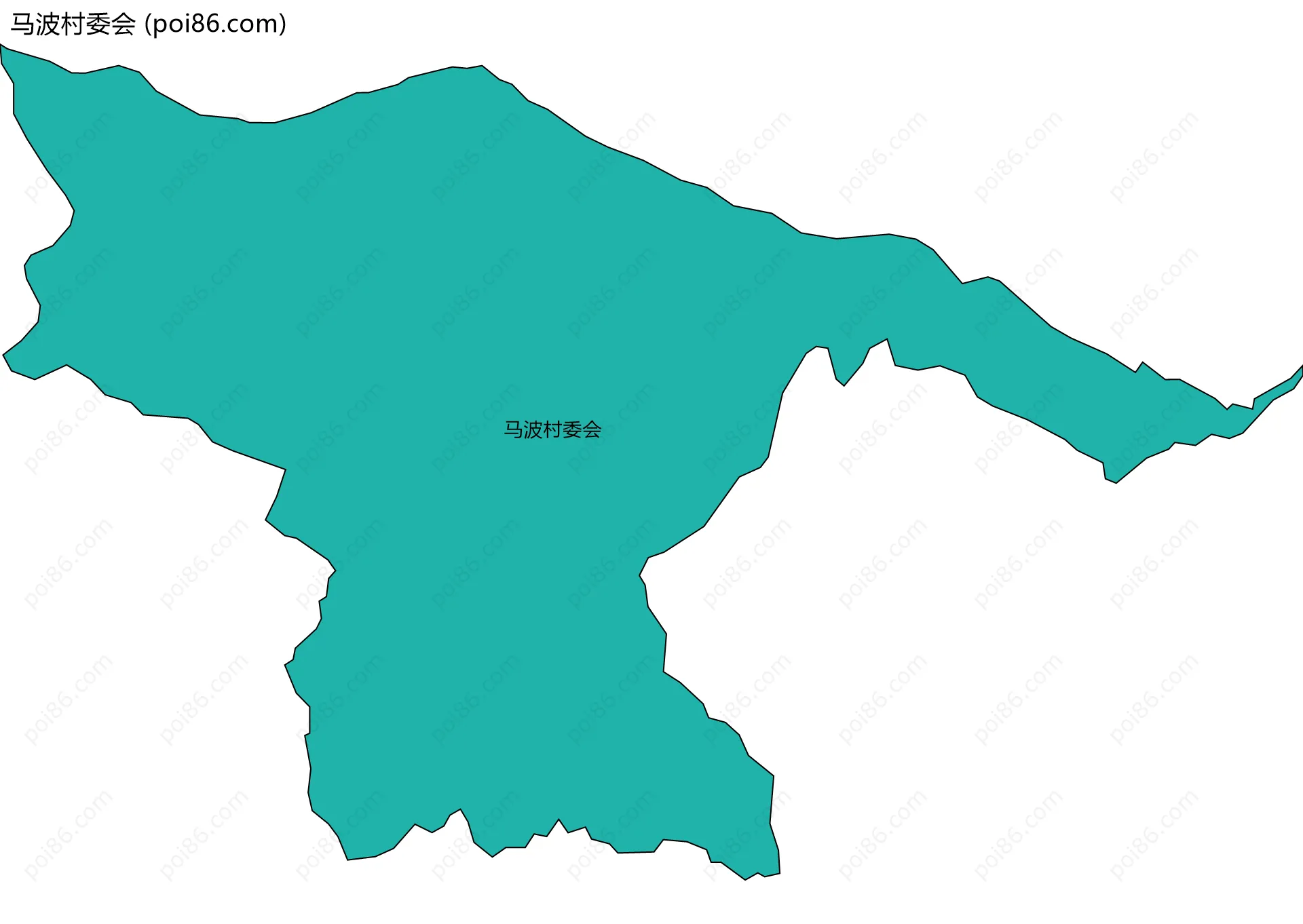 马波村委会边界地图