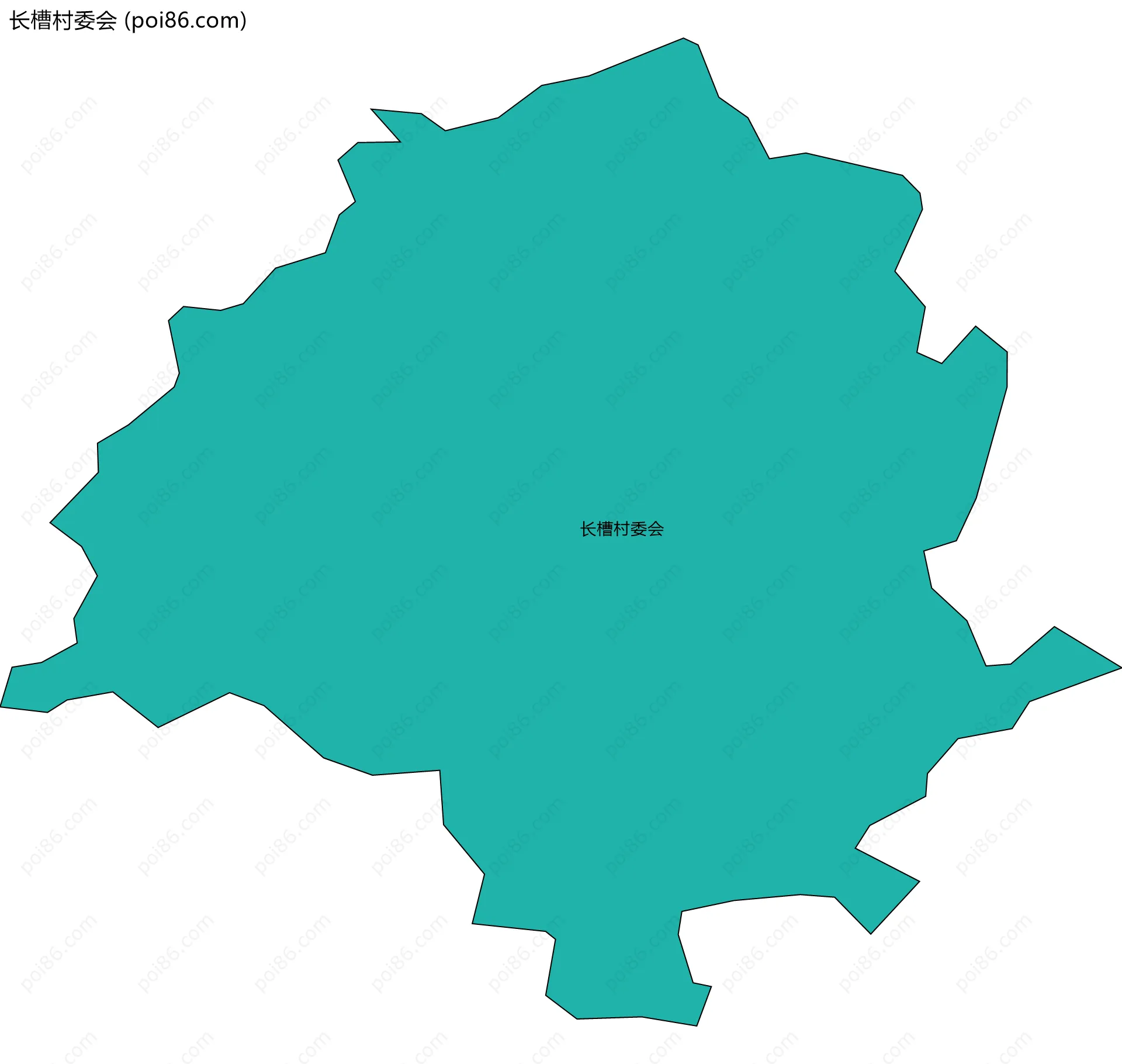 长槽村委会边界地图
