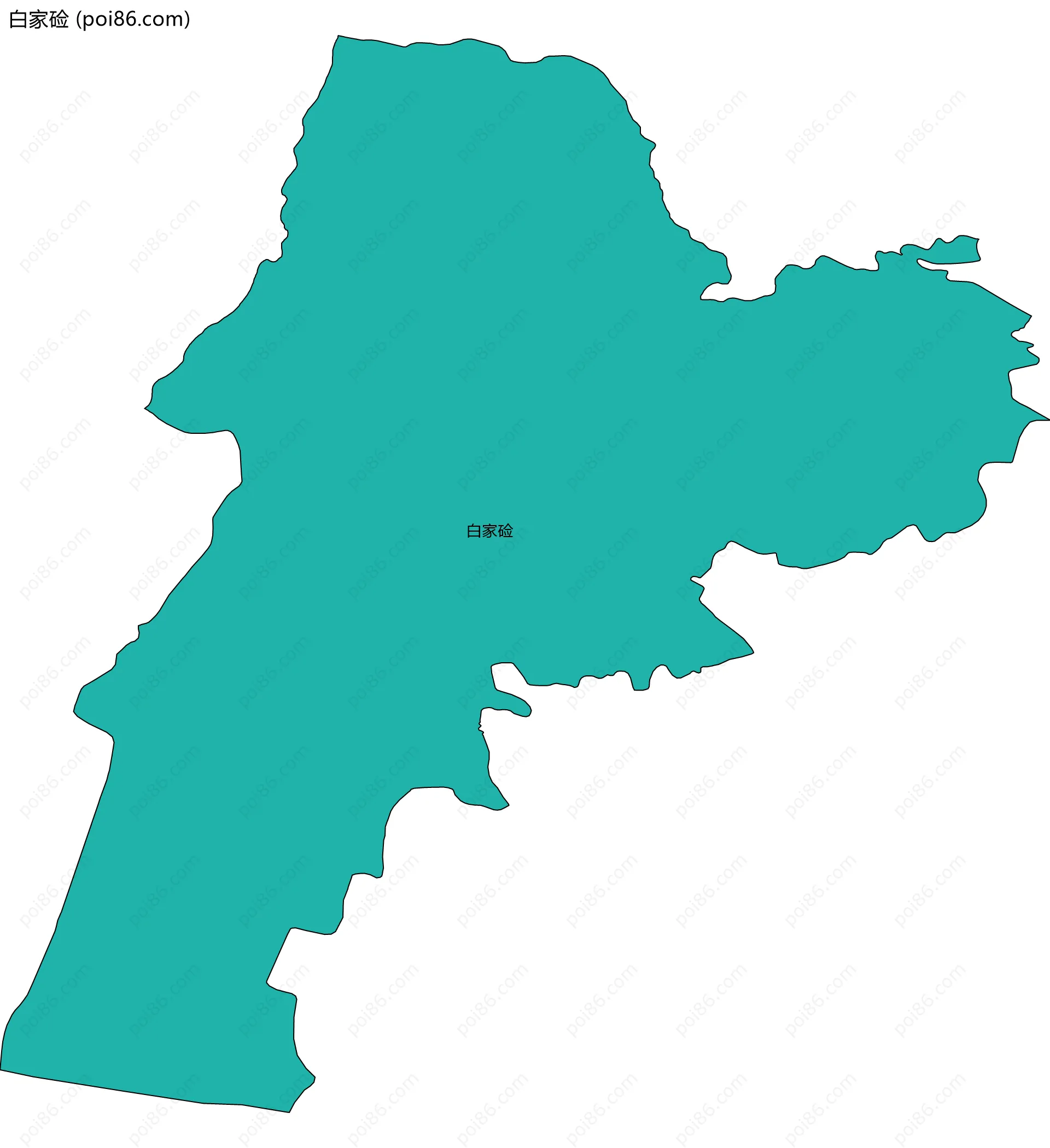 白家硷边界地图