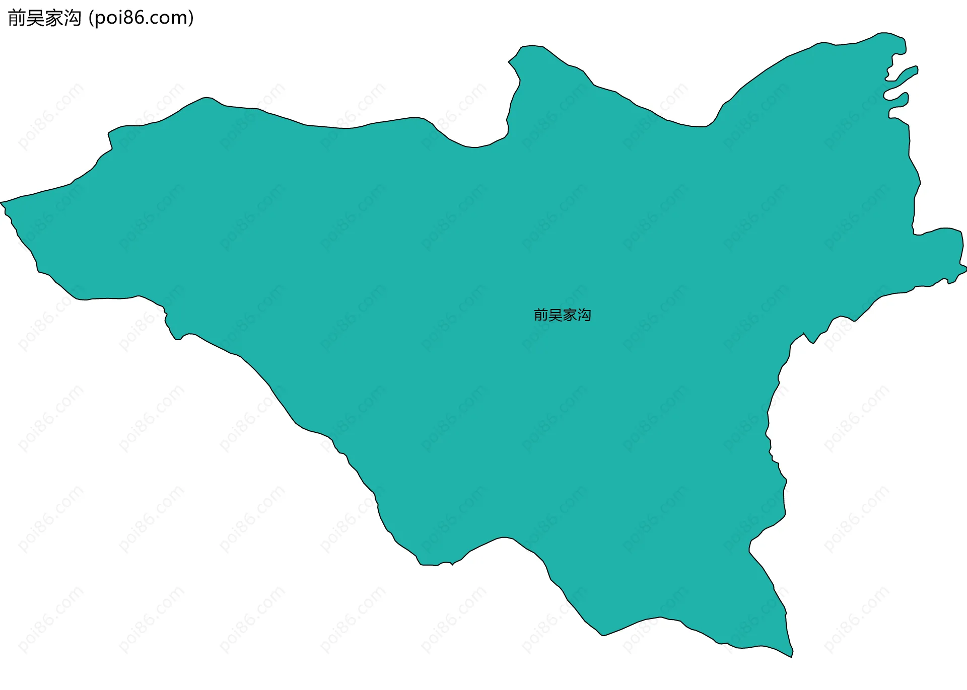 前吴家沟边界地图