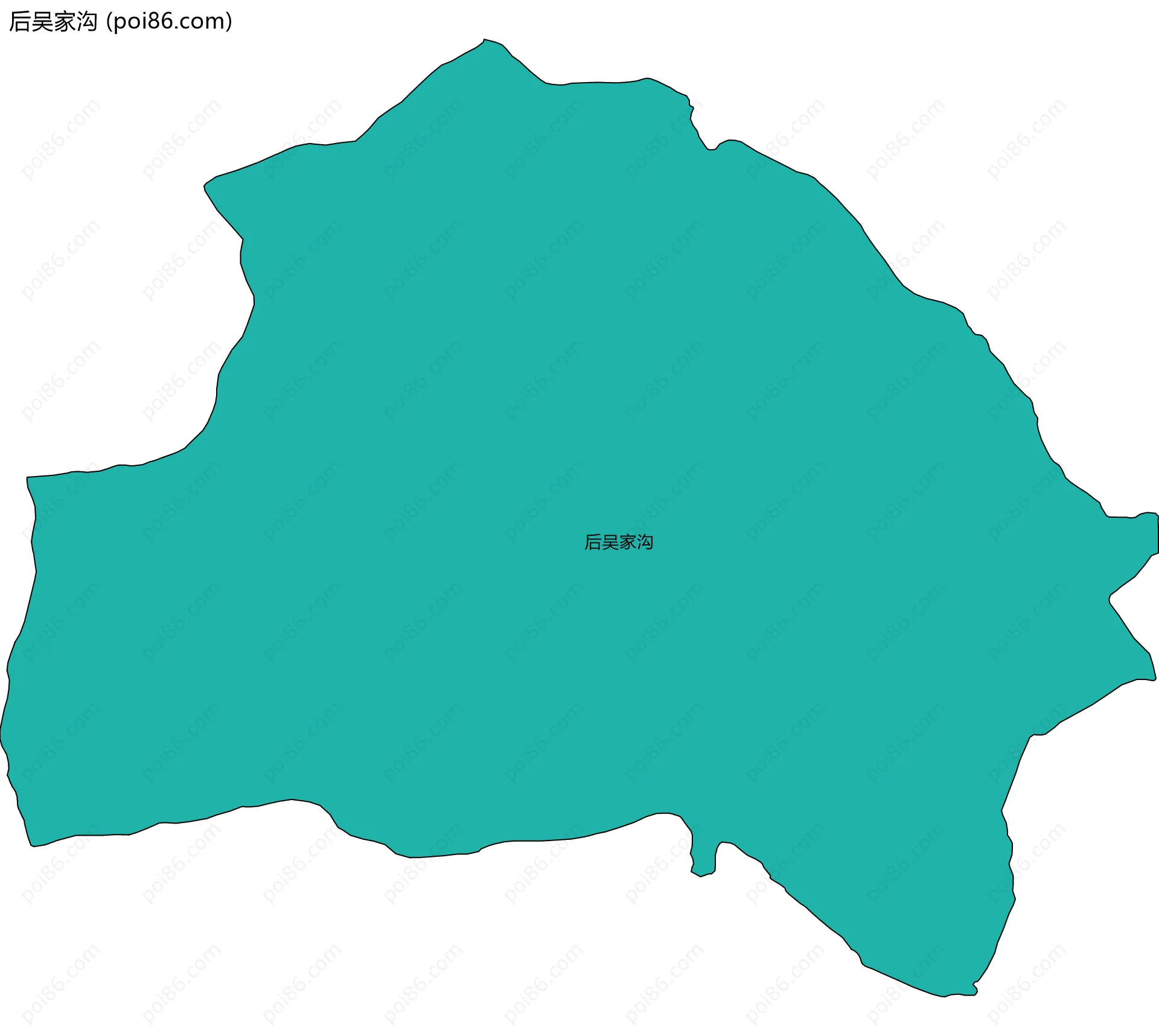 后吴家沟边界地图