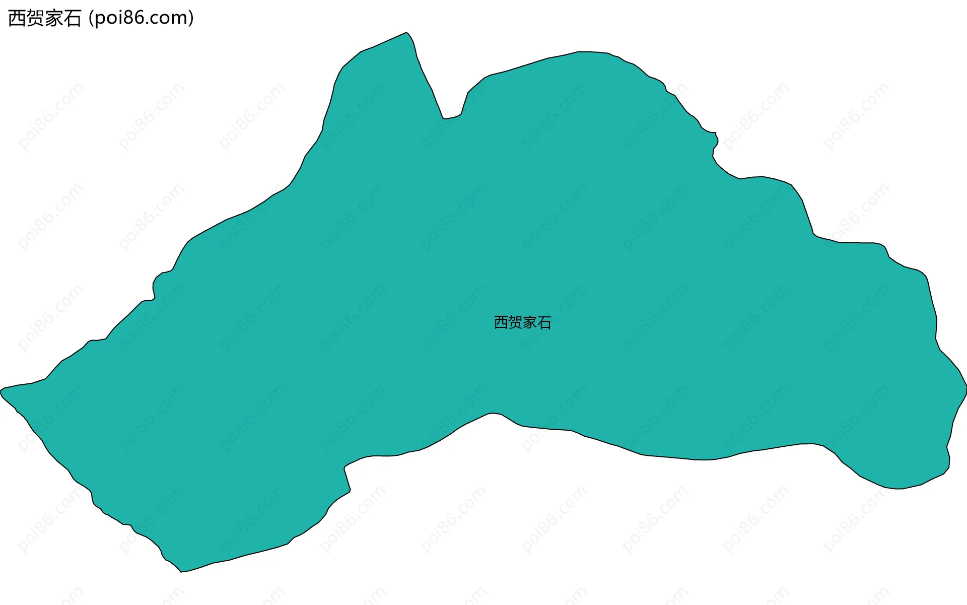 西贺家石边界地图