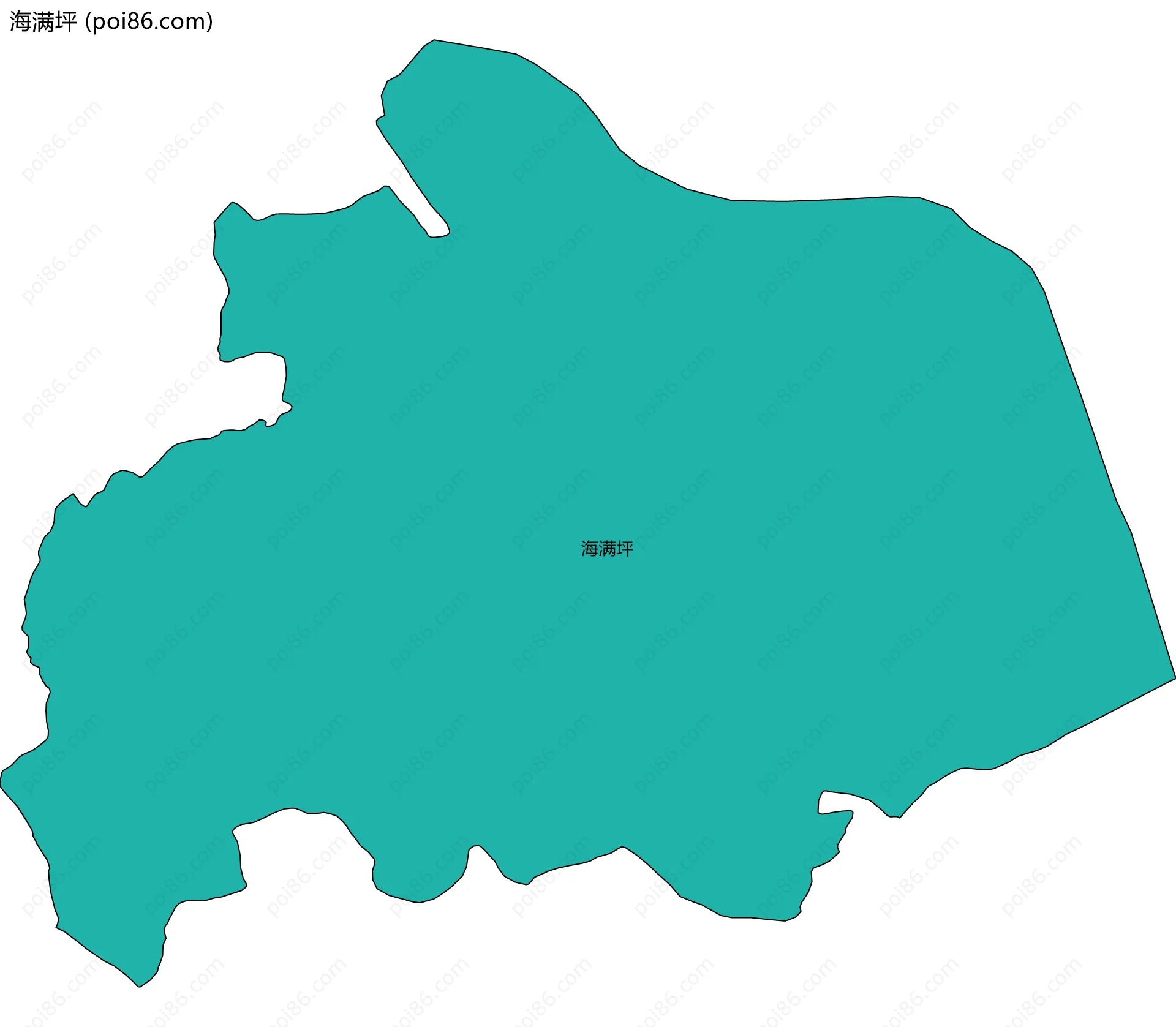海满坪边界地图