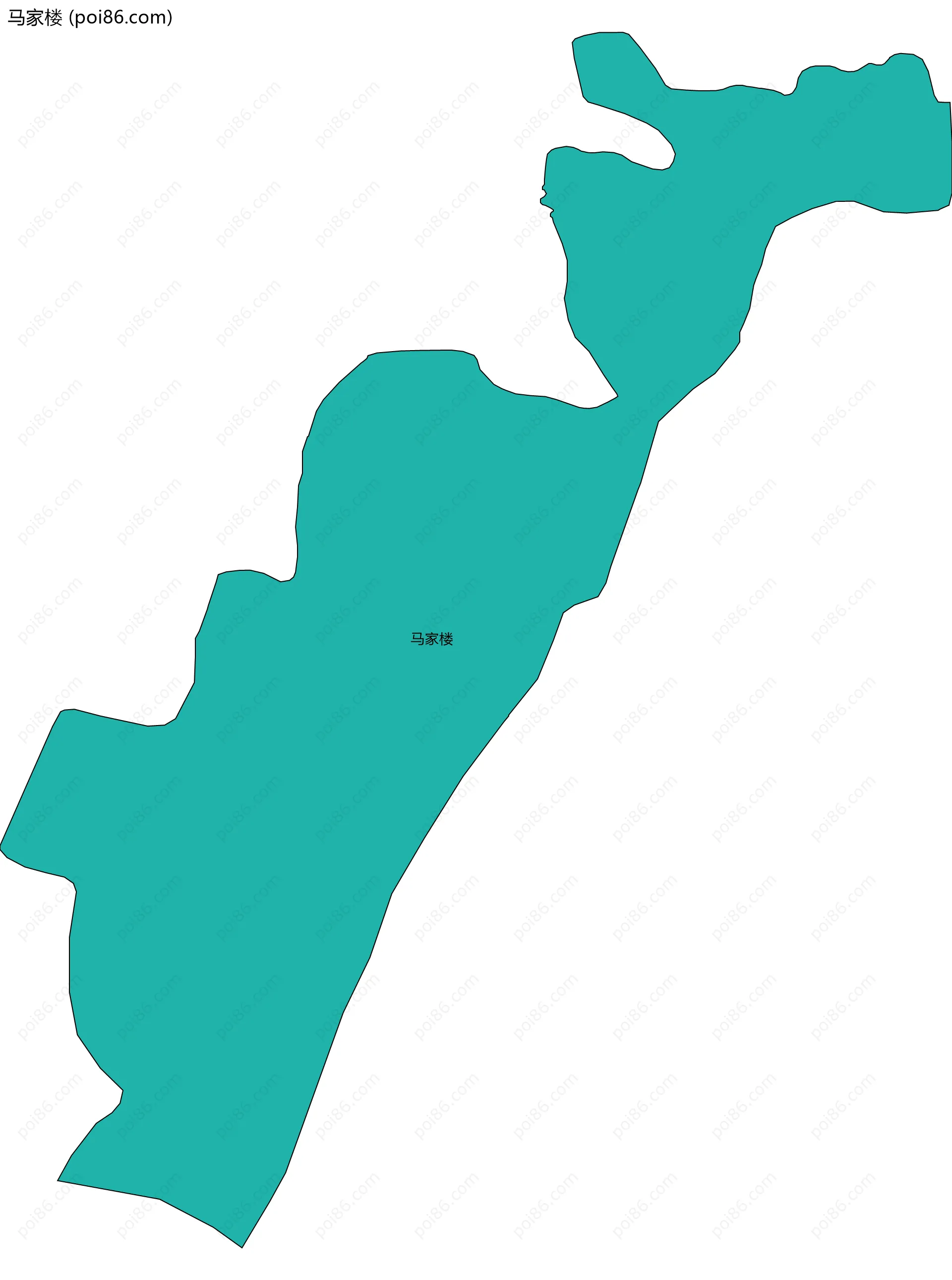 马家楼边界地图
