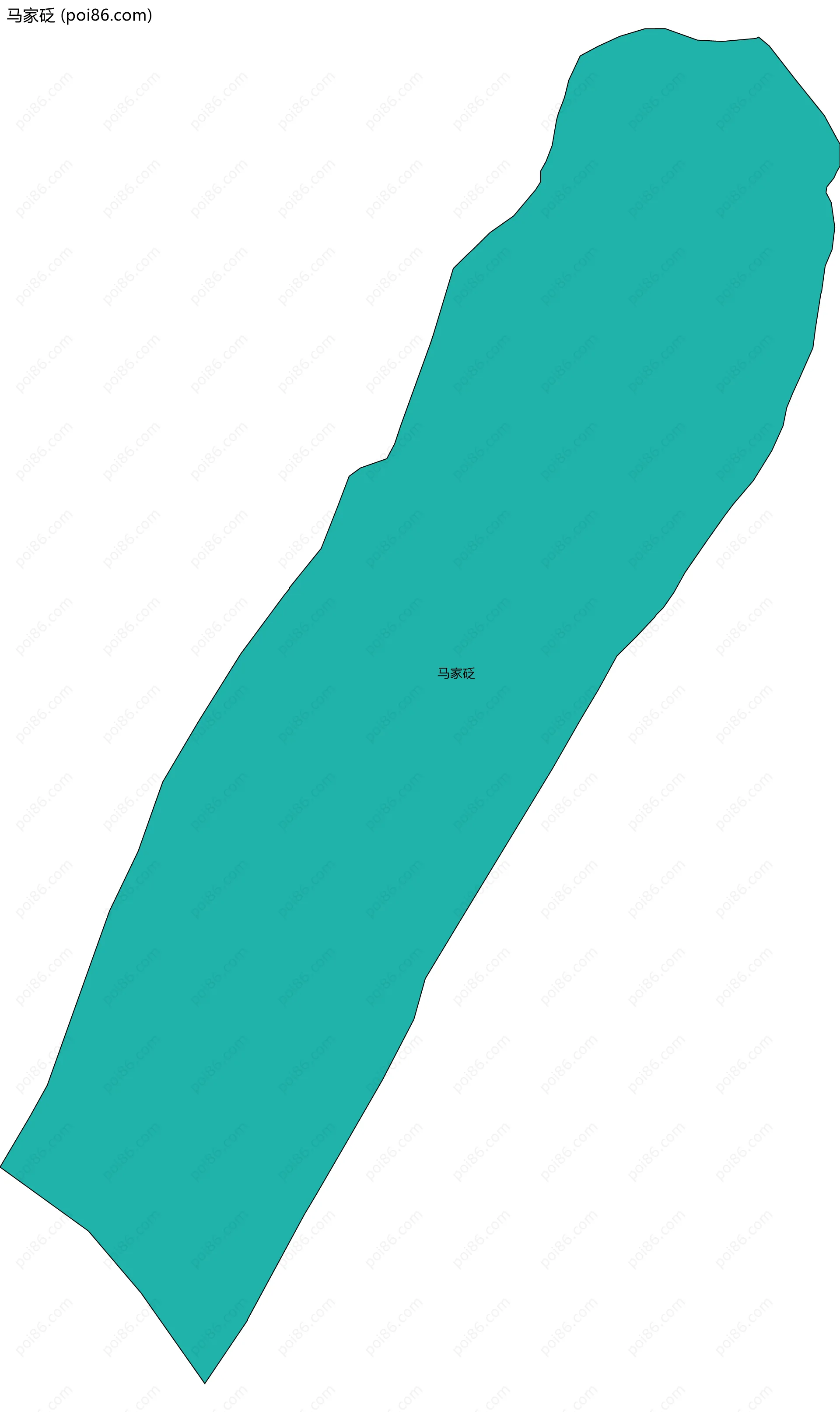 马家砭边界地图