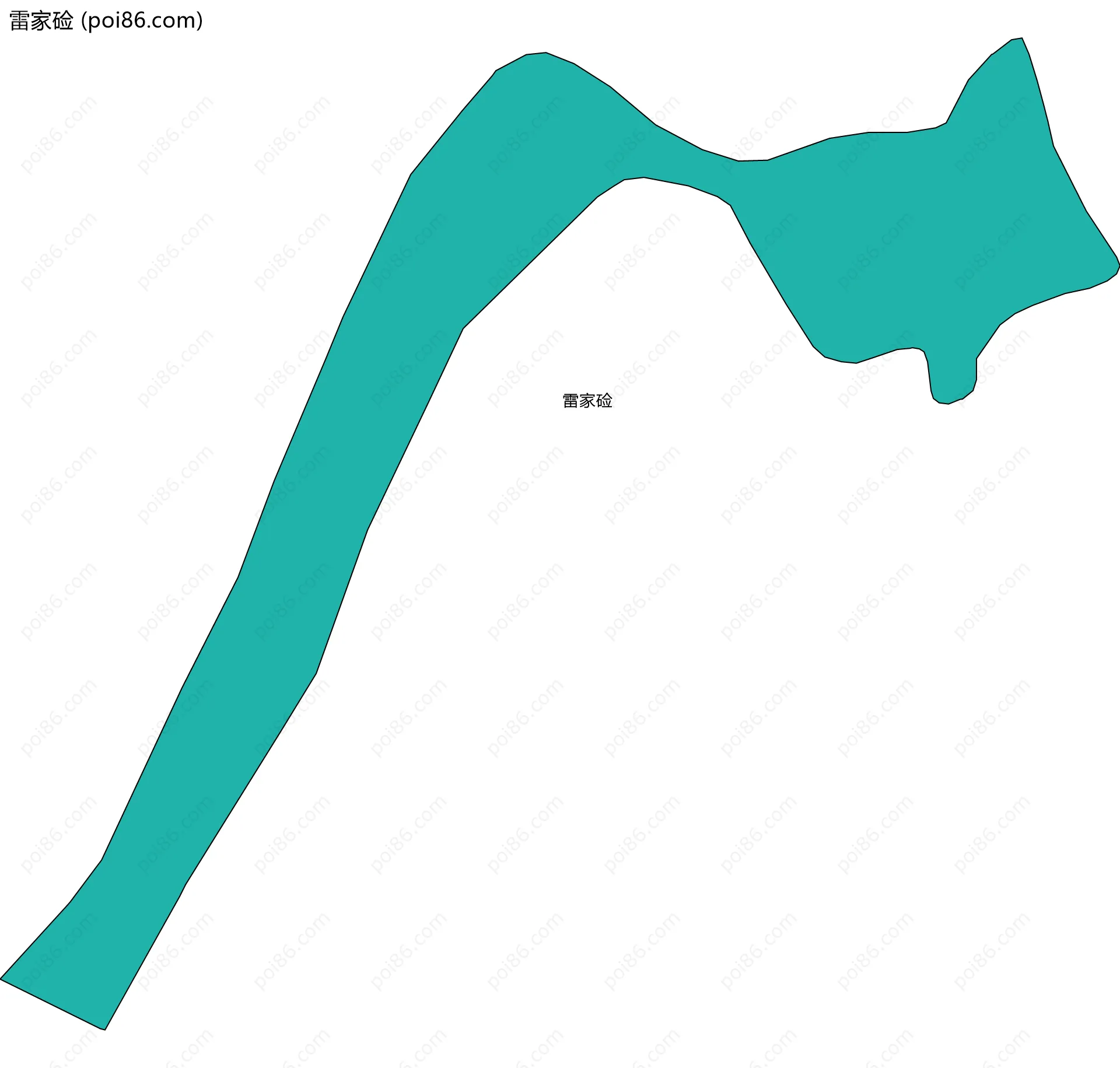 雷家硷边界地图