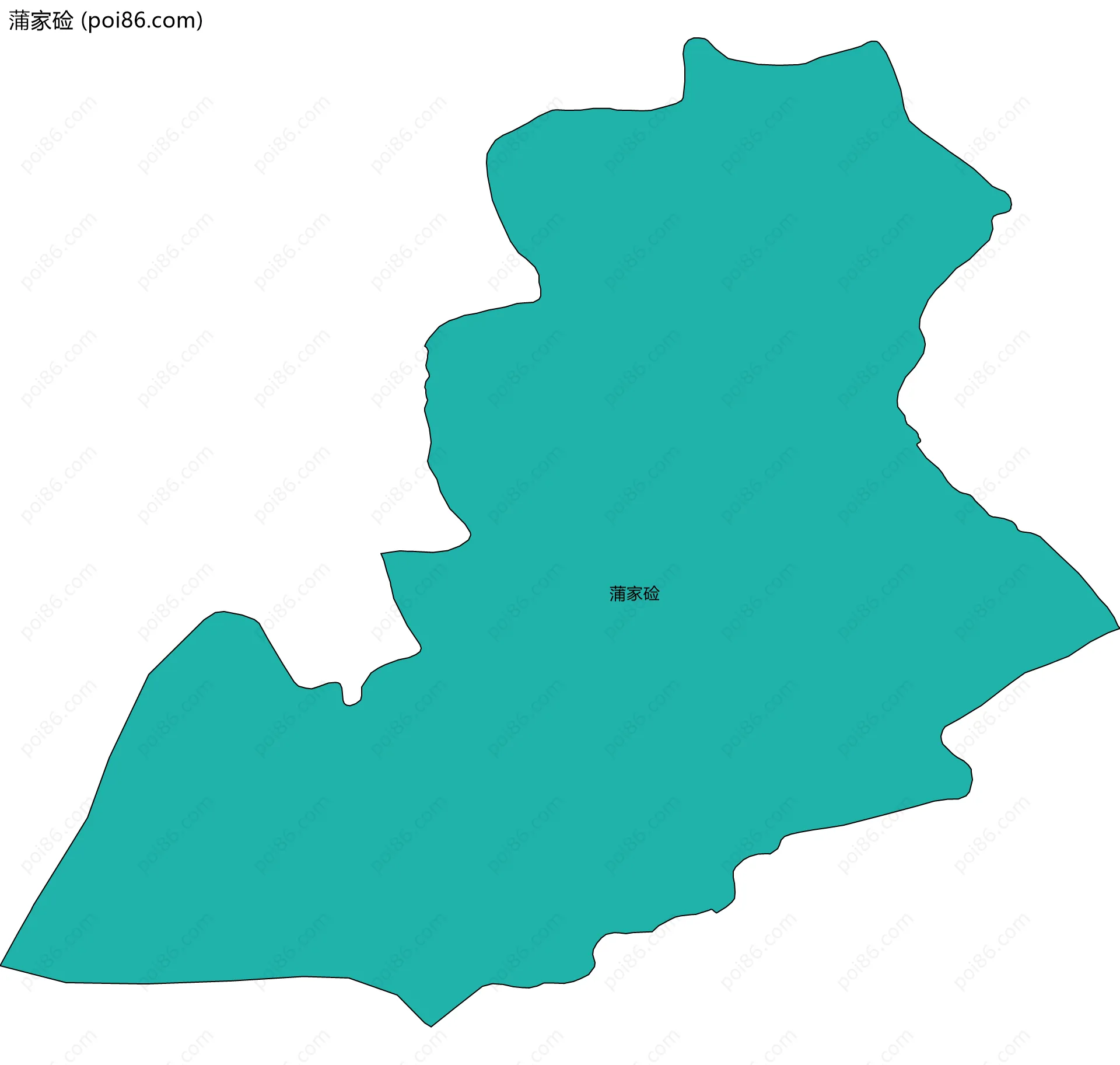 蒲家硷边界地图