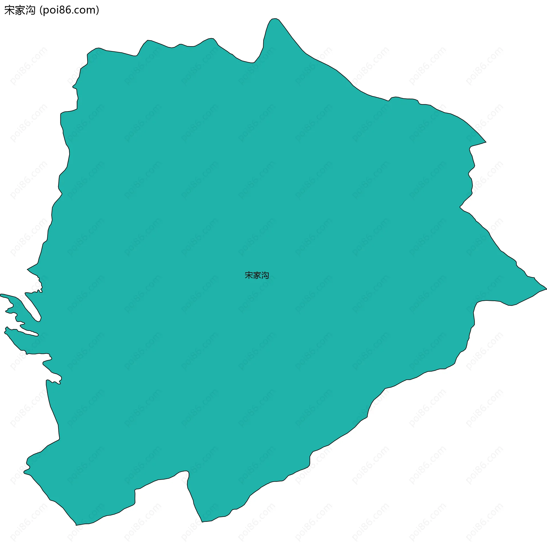 宋家沟边界地图