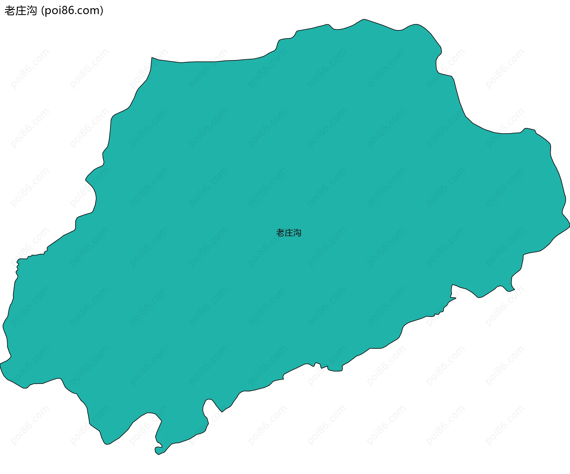 老庄沟边界地图