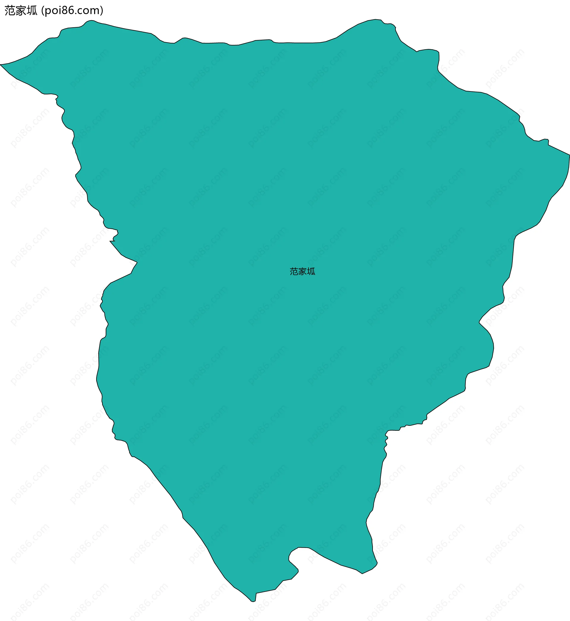 范家坬边界地图