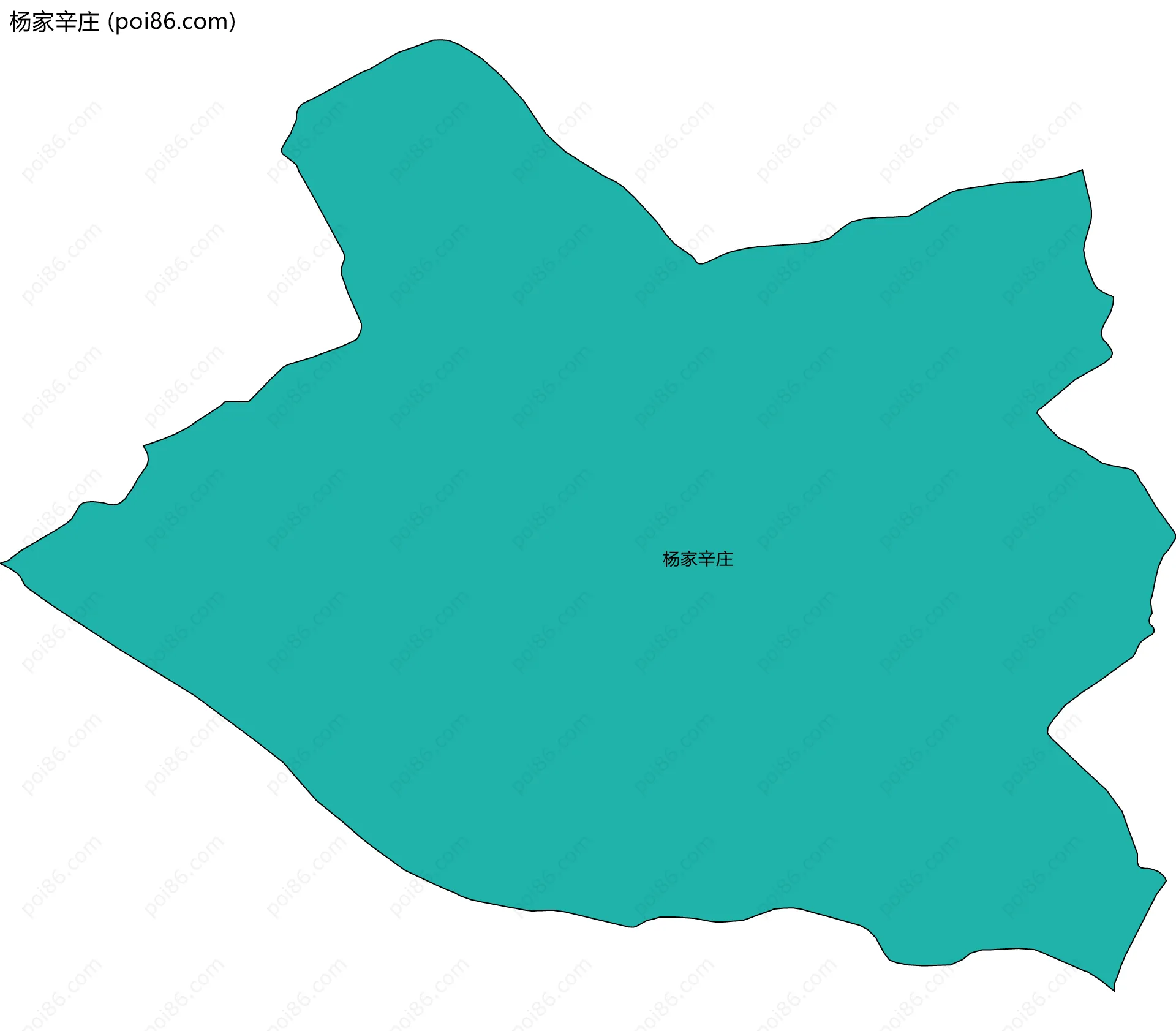 杨家辛庄边界地图