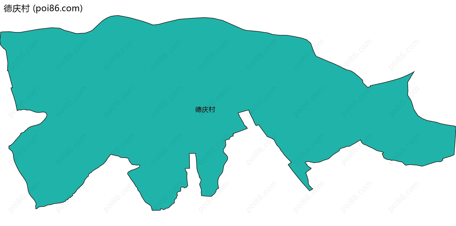 德庆村边界地图