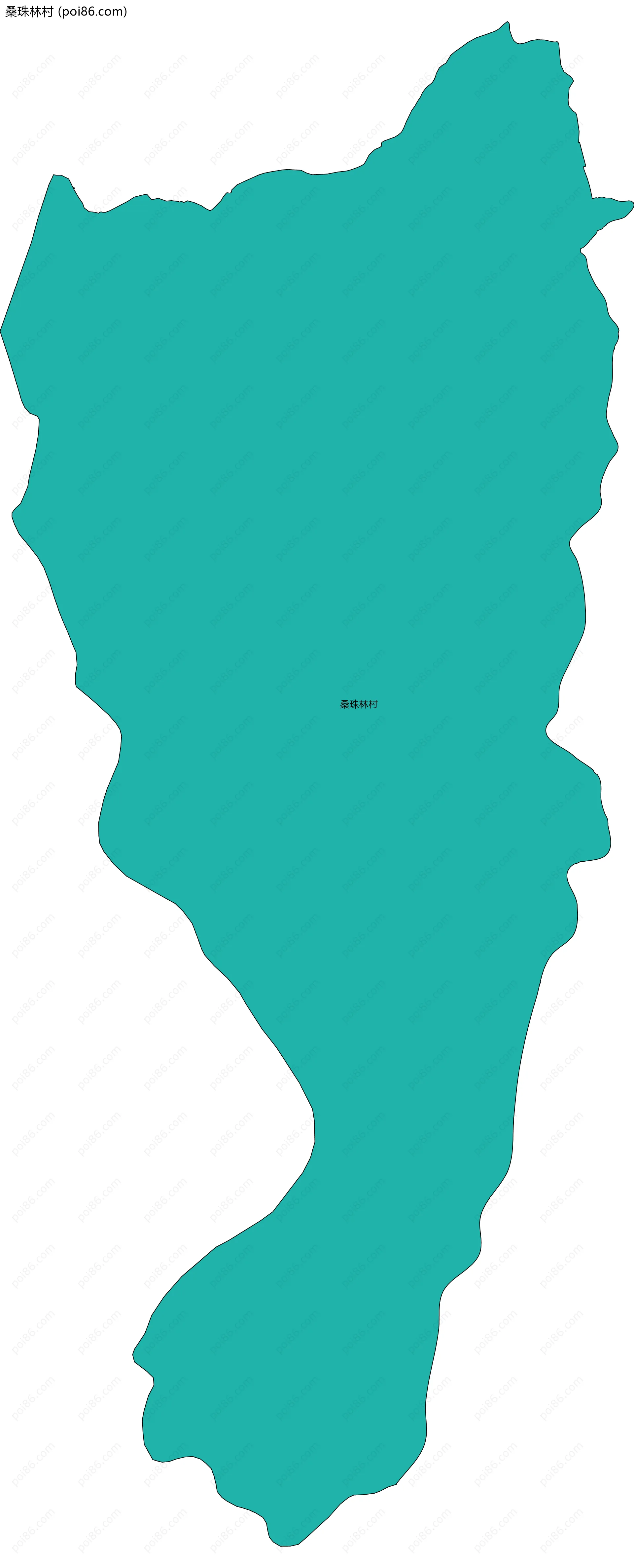 桑珠林村边界地图