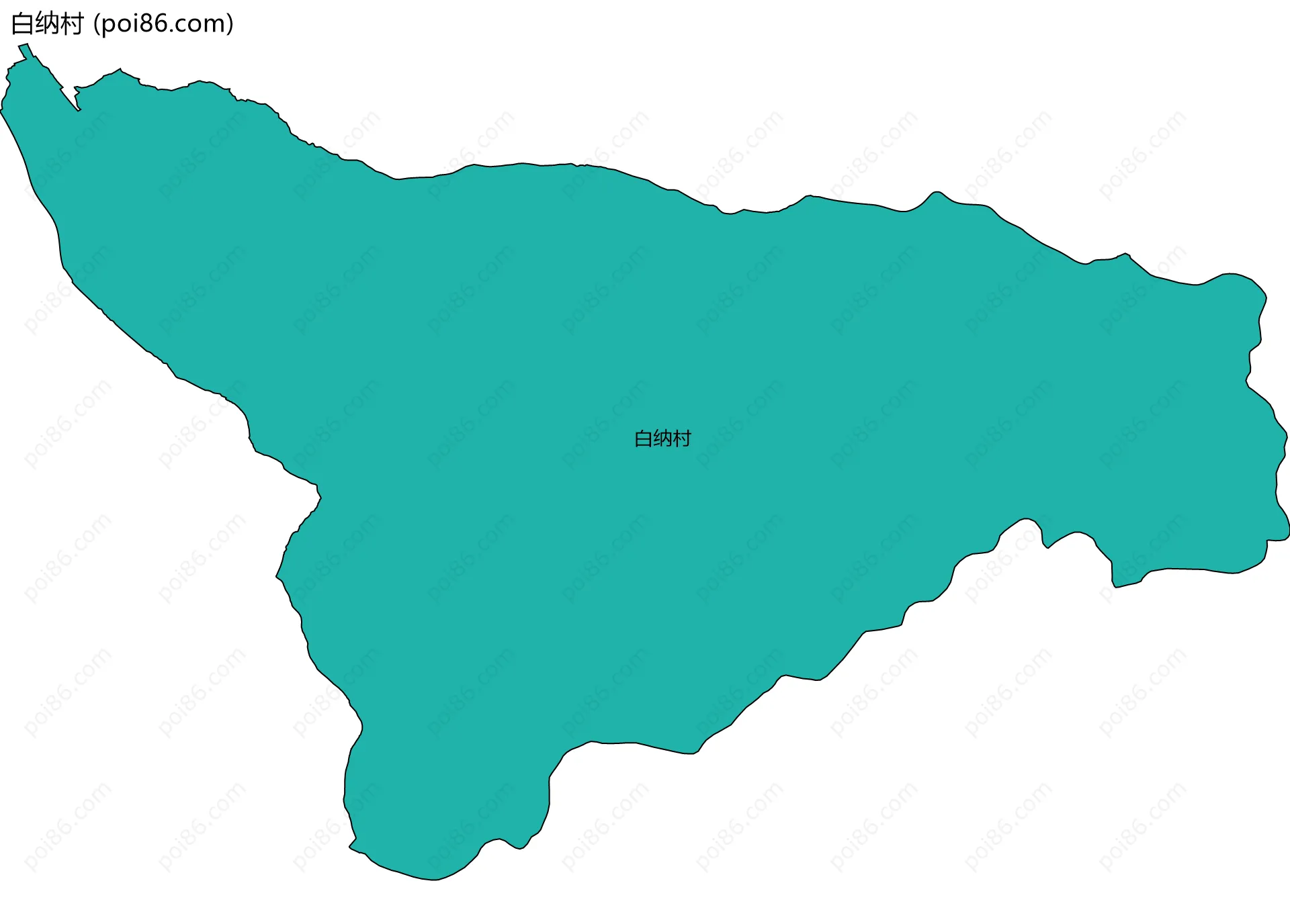 白纳村边界地图