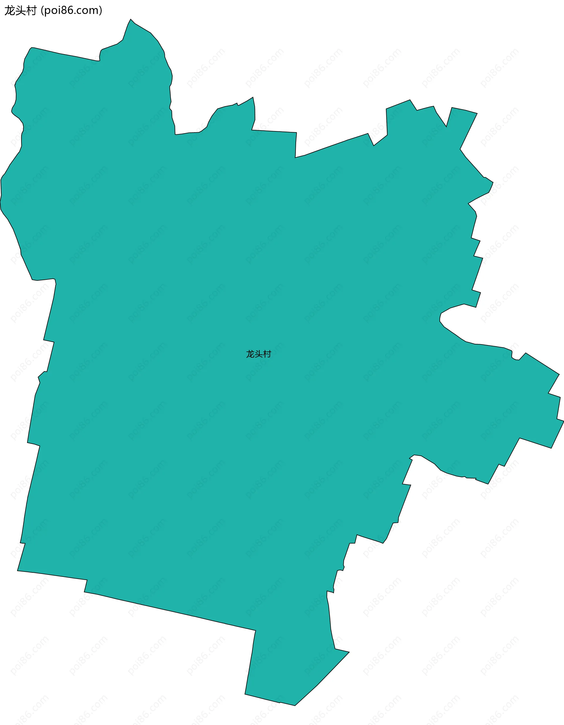 龙头村边界地图