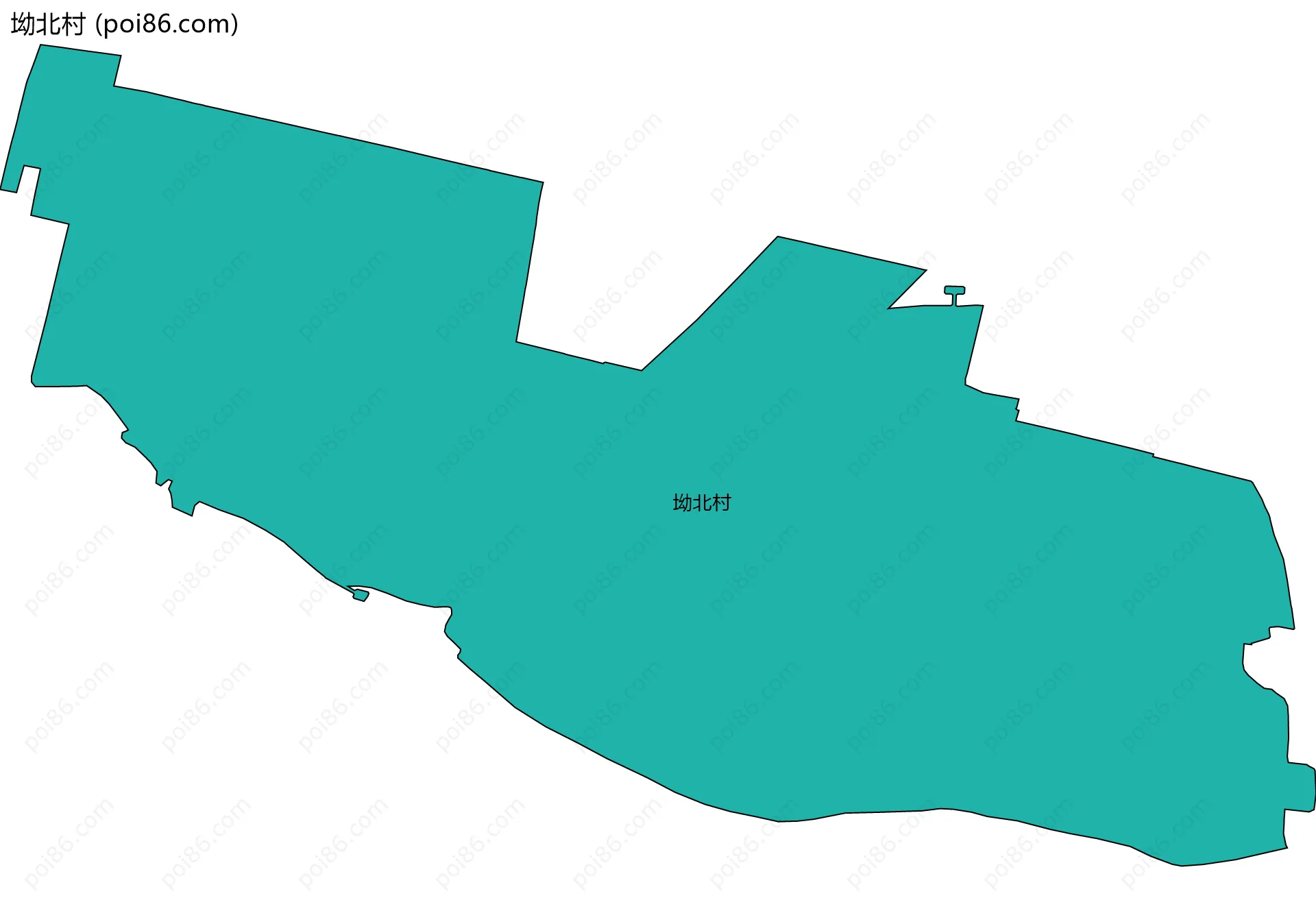 坳北村边界地图