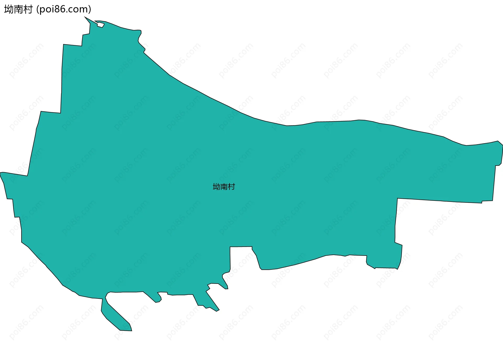 坳南村边界地图