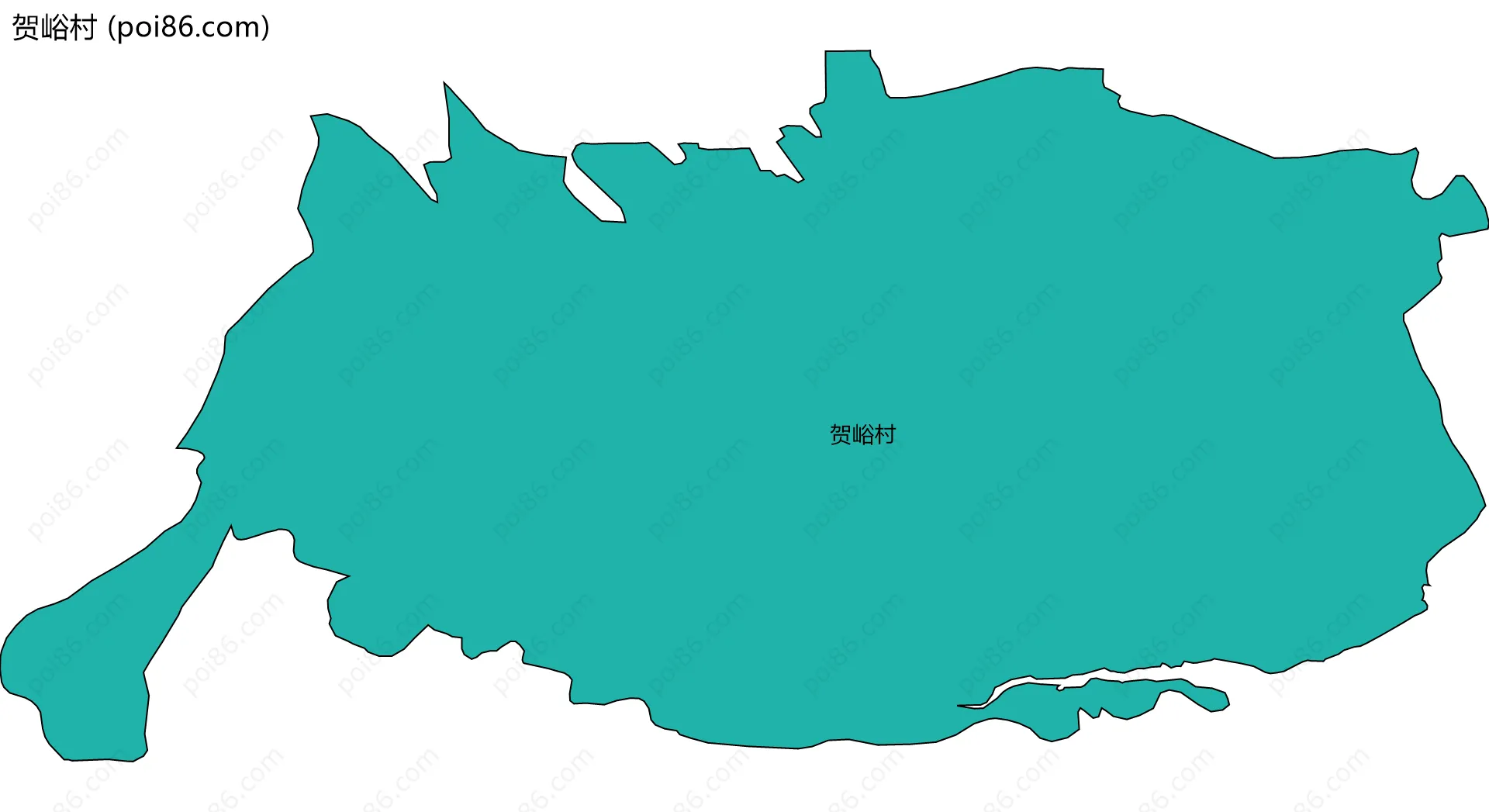 贺峪村边界地图