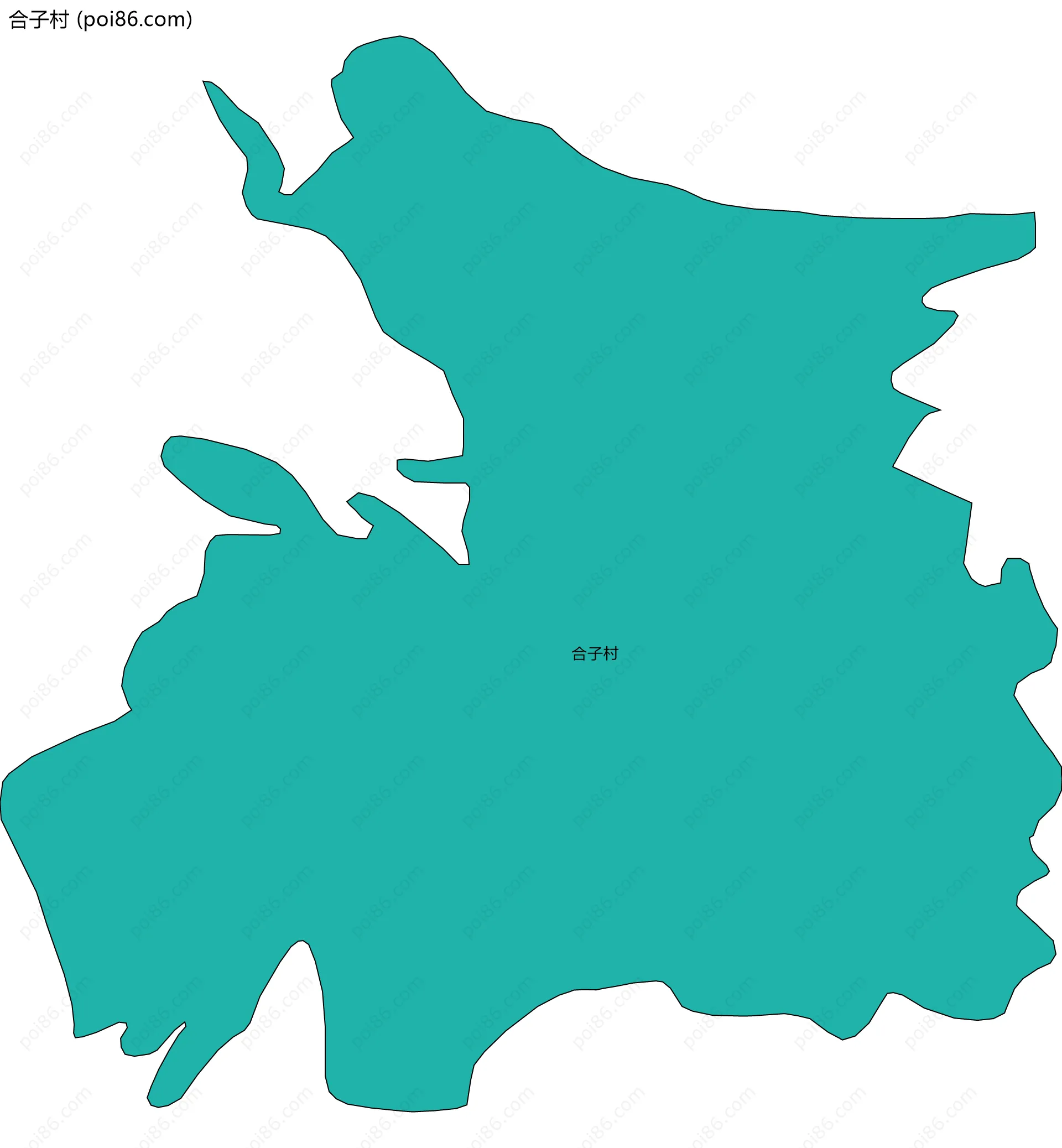 合子村边界地图