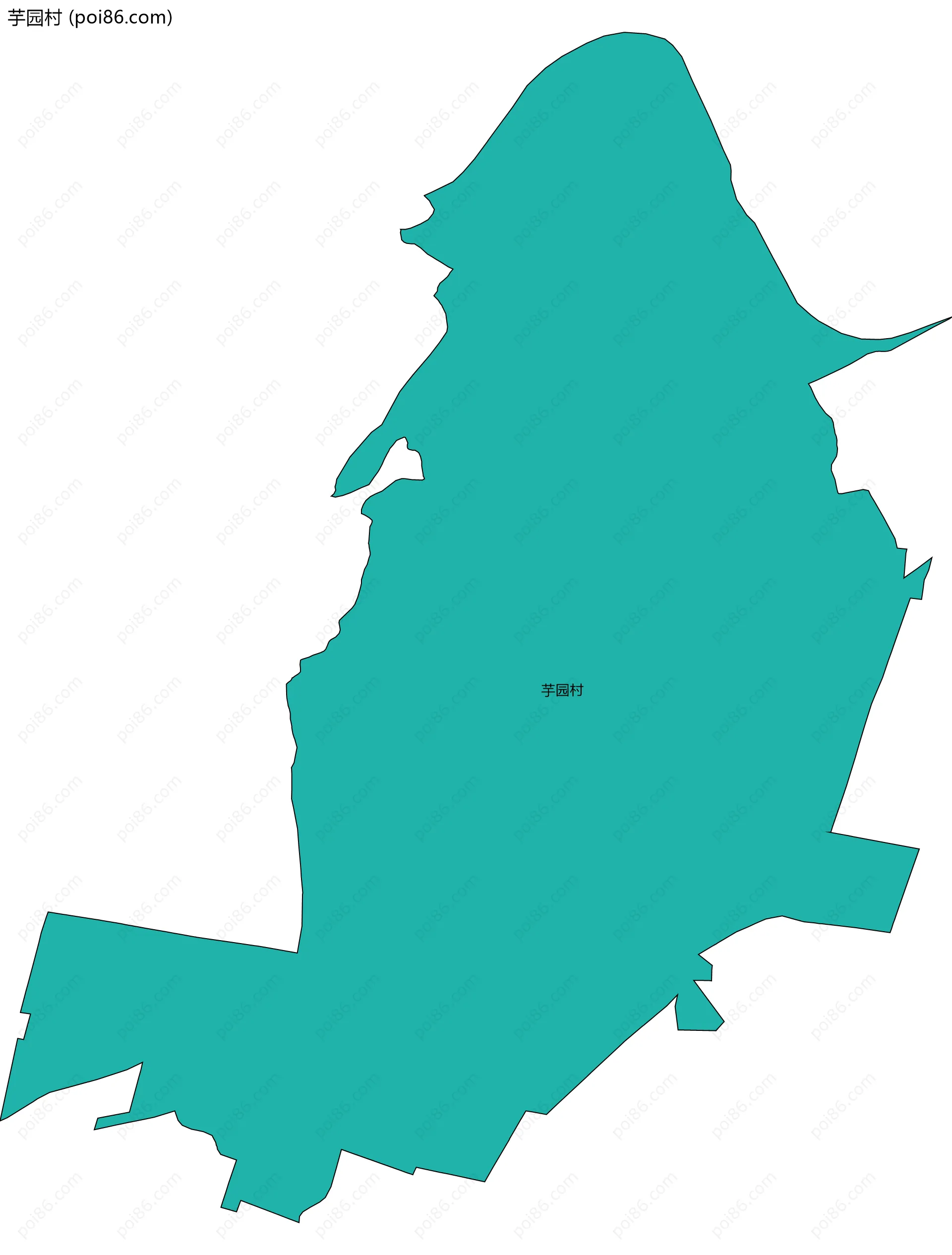 芋园村边界地图