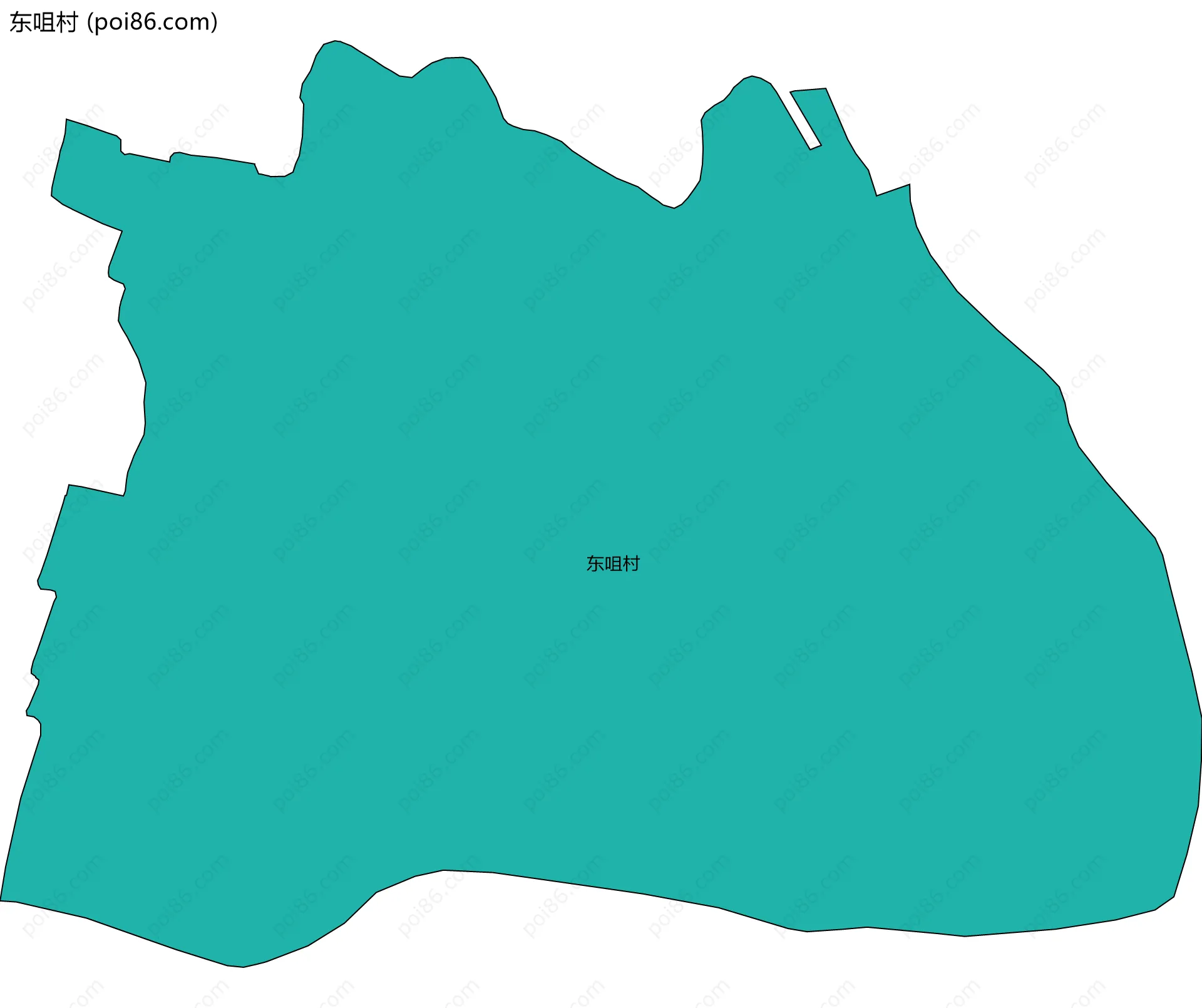东咀村边界地图