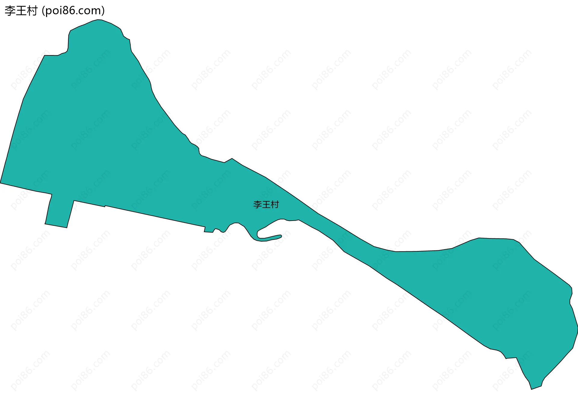 李王村边界地图