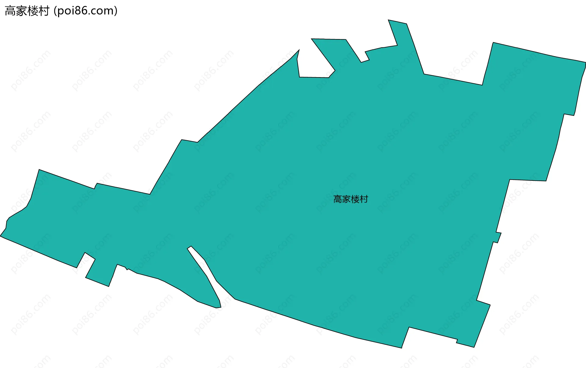 高家楼村边界地图