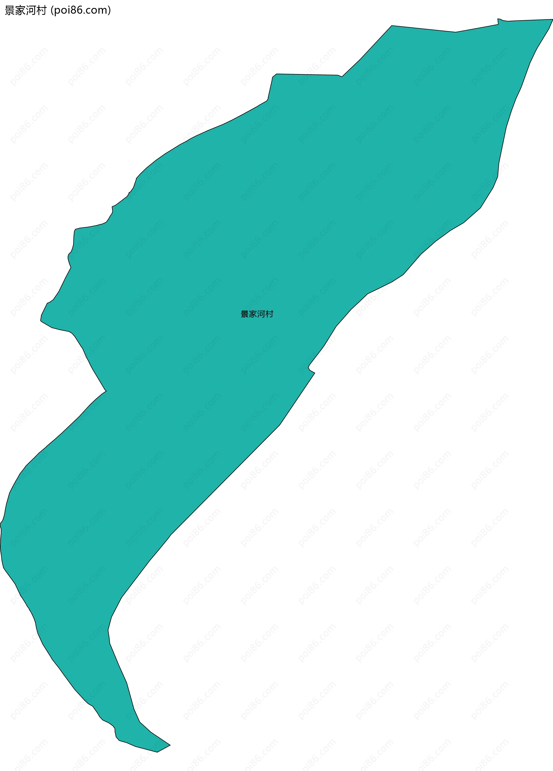 景家河村边界地图