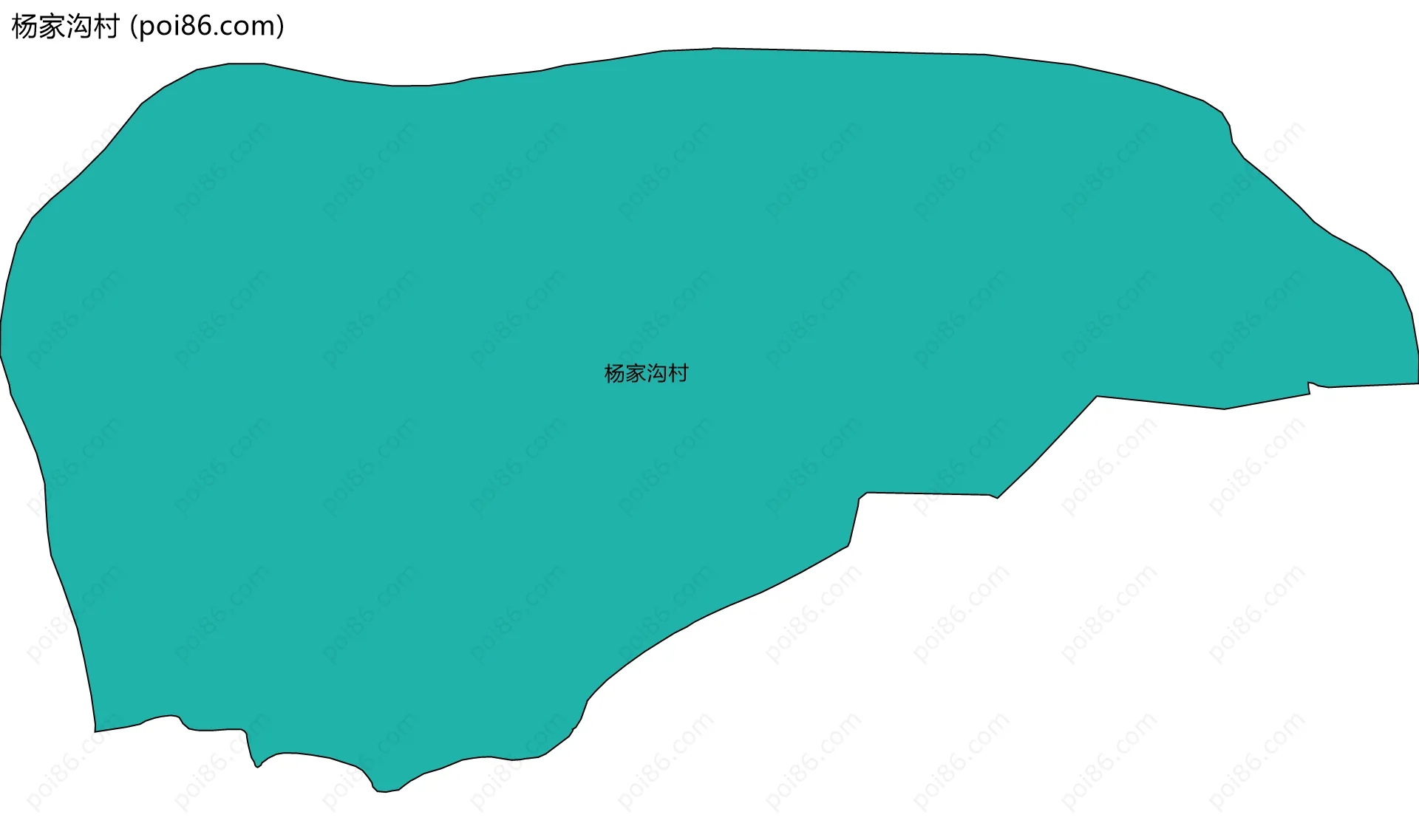 杨家沟村边界地图