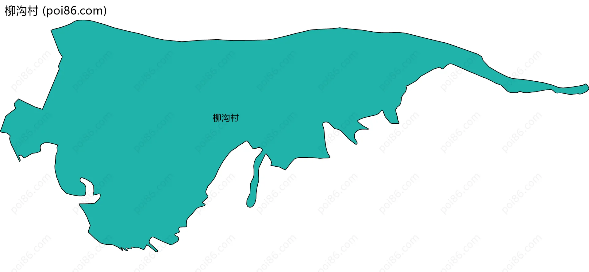 柳沟村边界地图