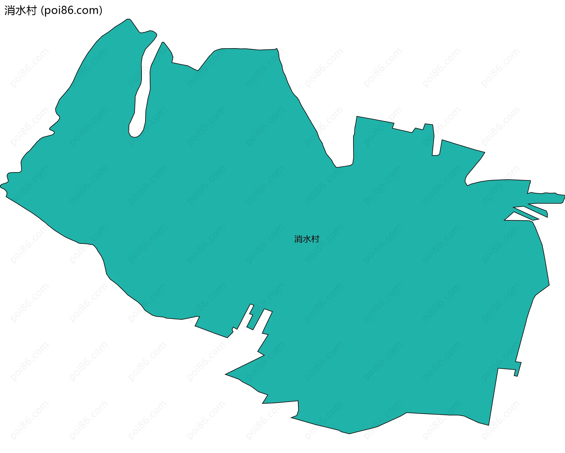 消水村边界地图