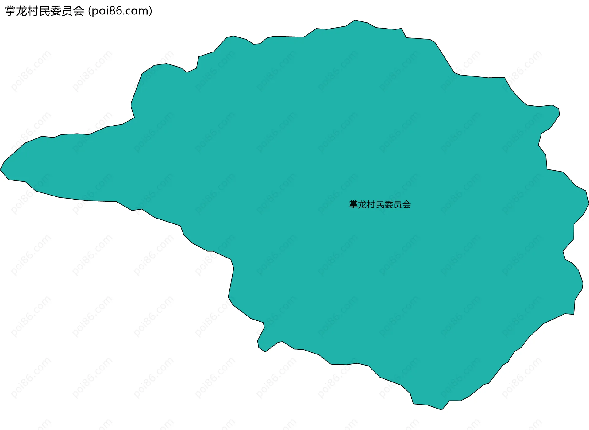 掌龙村民委员会边界地图