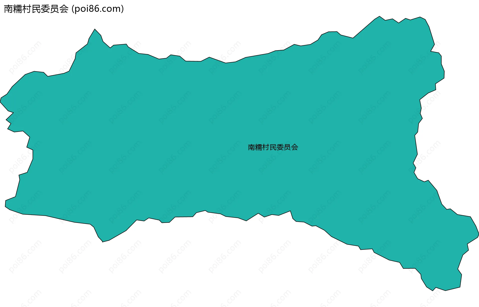 南糯村民委员会边界地图