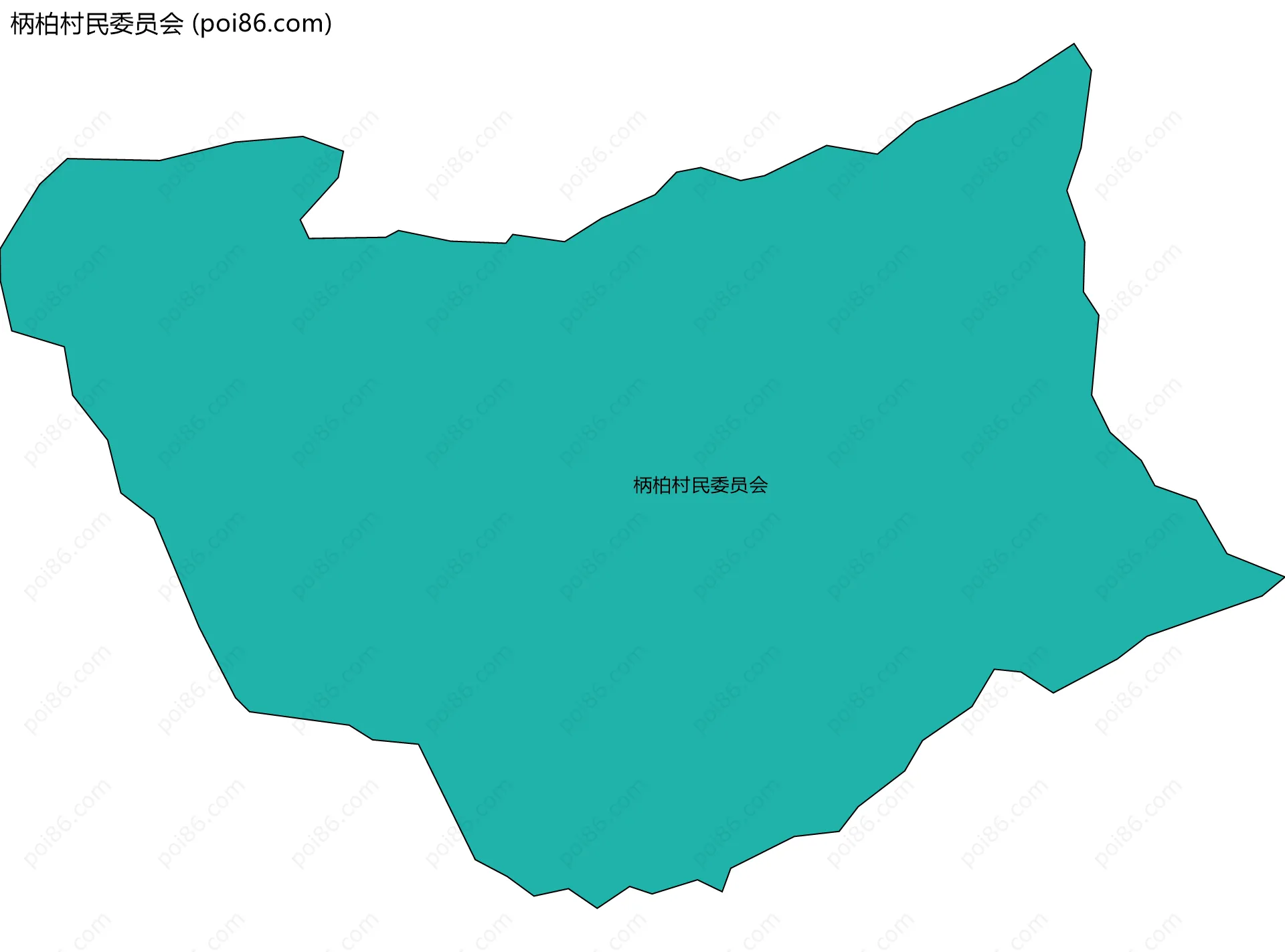 柄柏村民委员会边界地图
