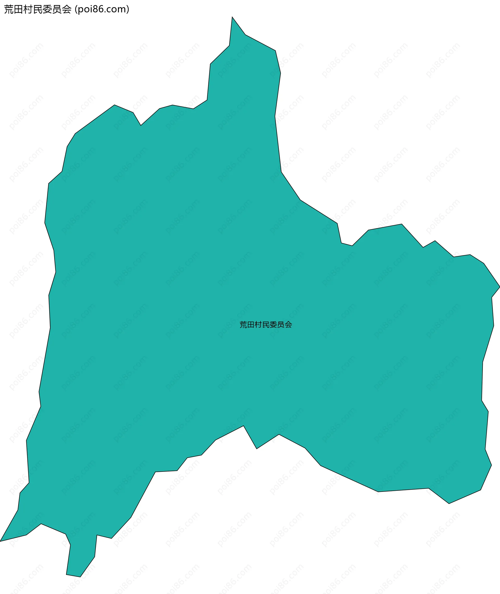 荒田村民委员会边界地图