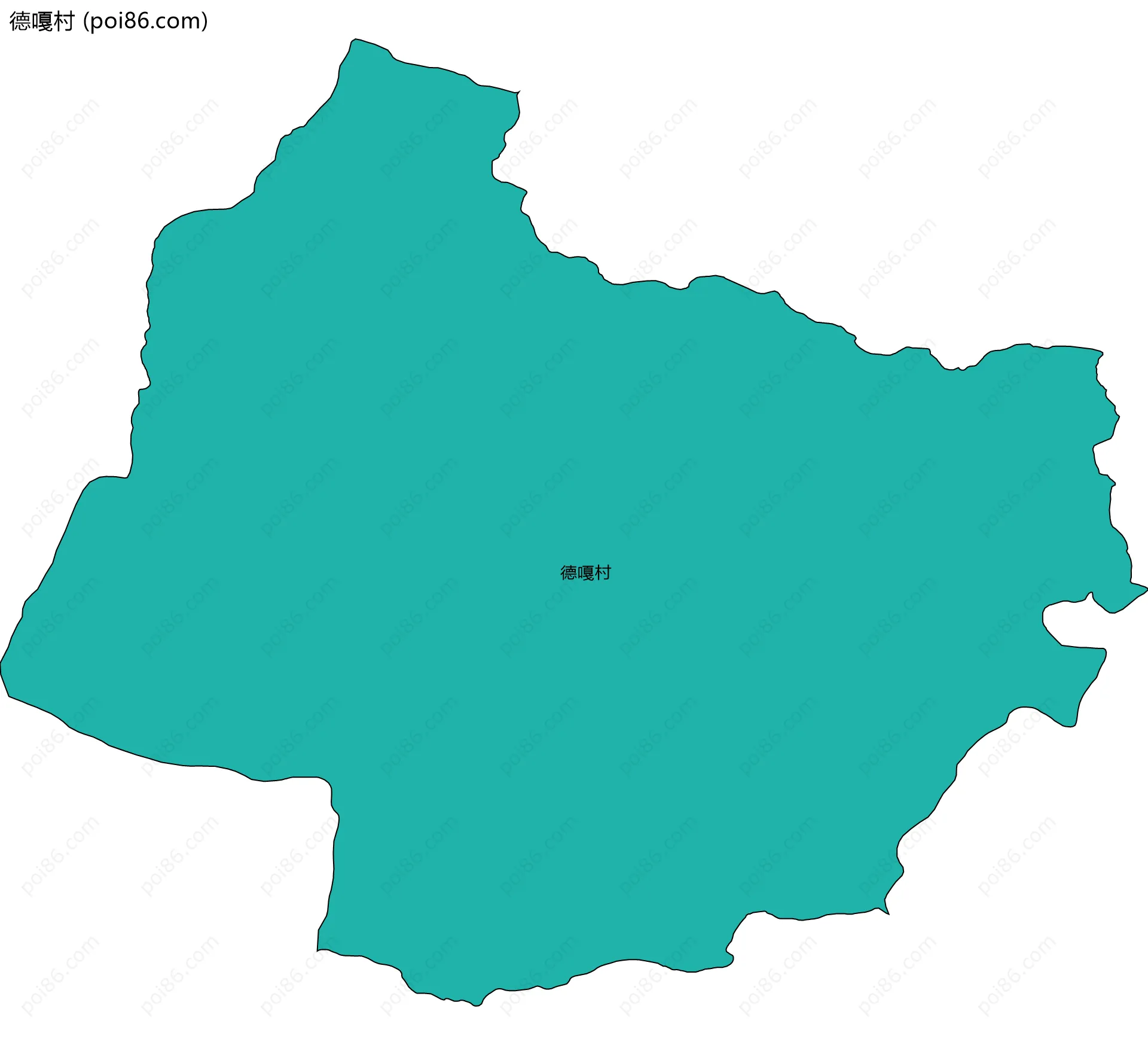 德嘎村边界地图