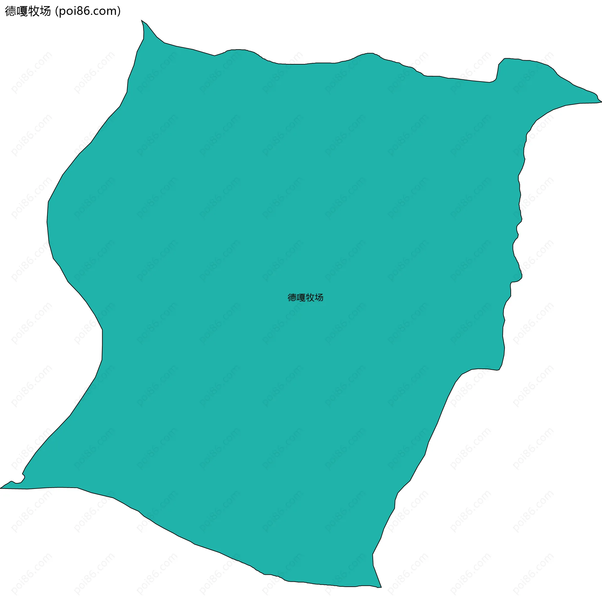 德嘎牧场边界地图