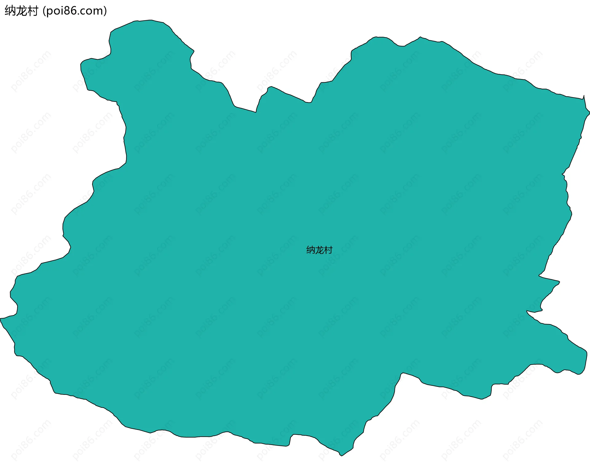 纳龙村边界地图