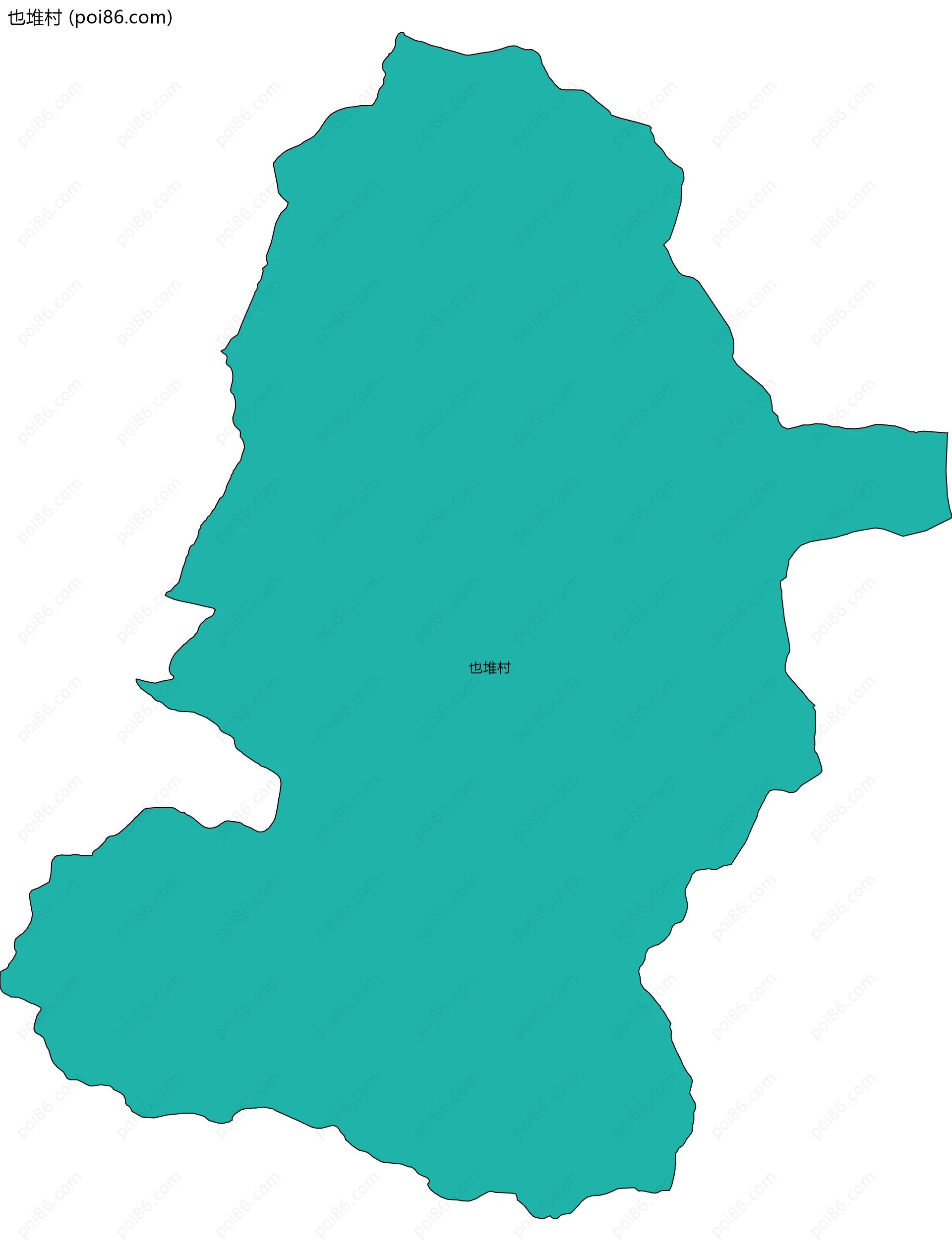 也堆村边界地图