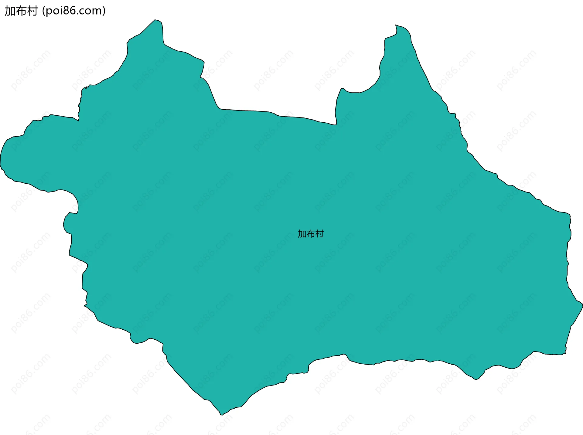 加布村边界地图