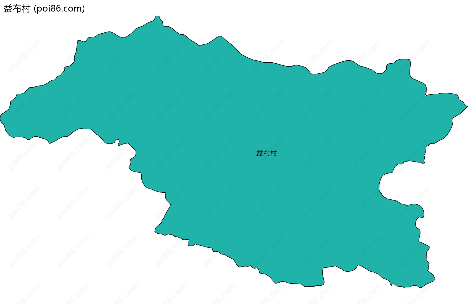 益布村边界地图