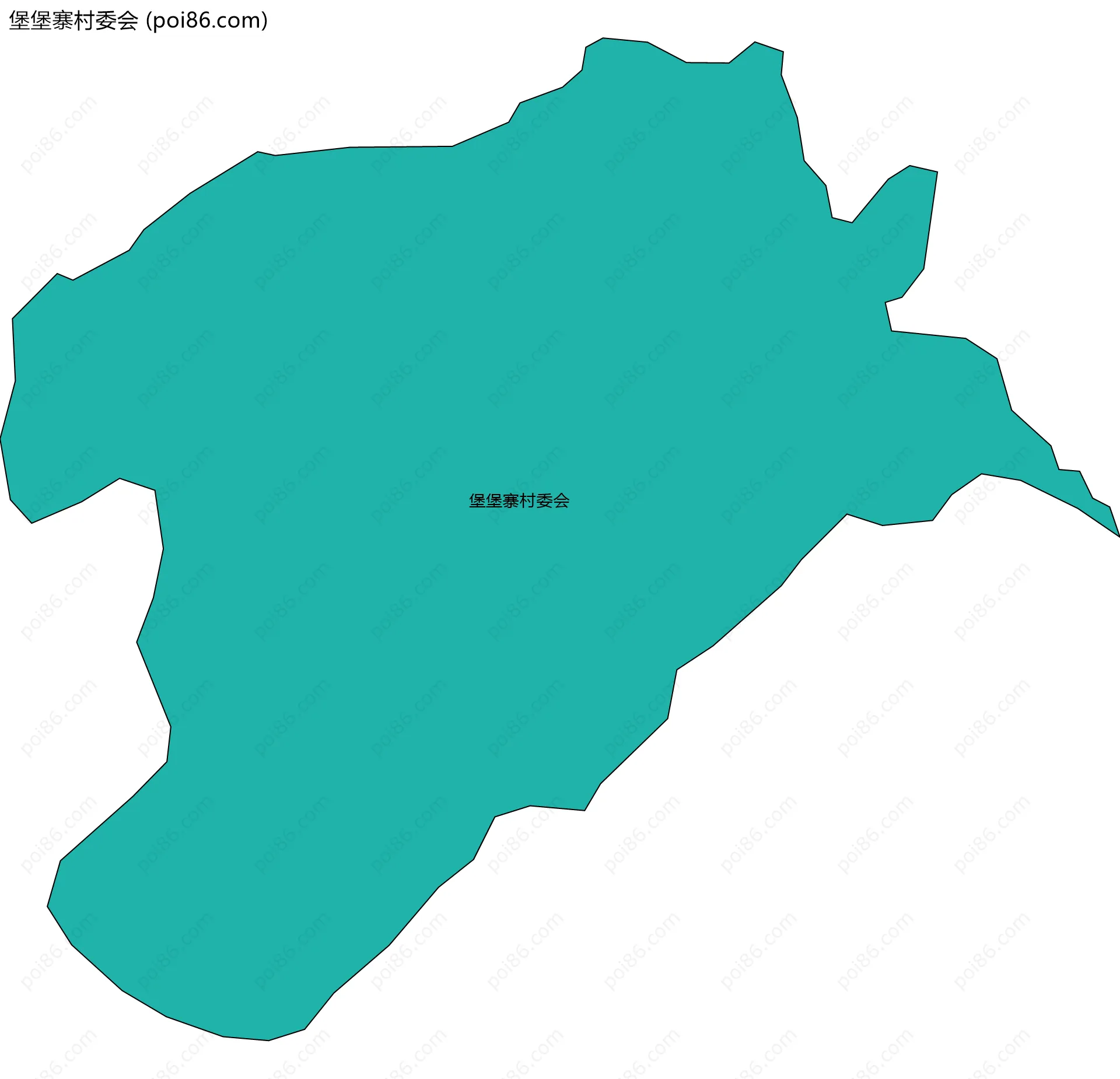 堡堡寨村委会边界地图