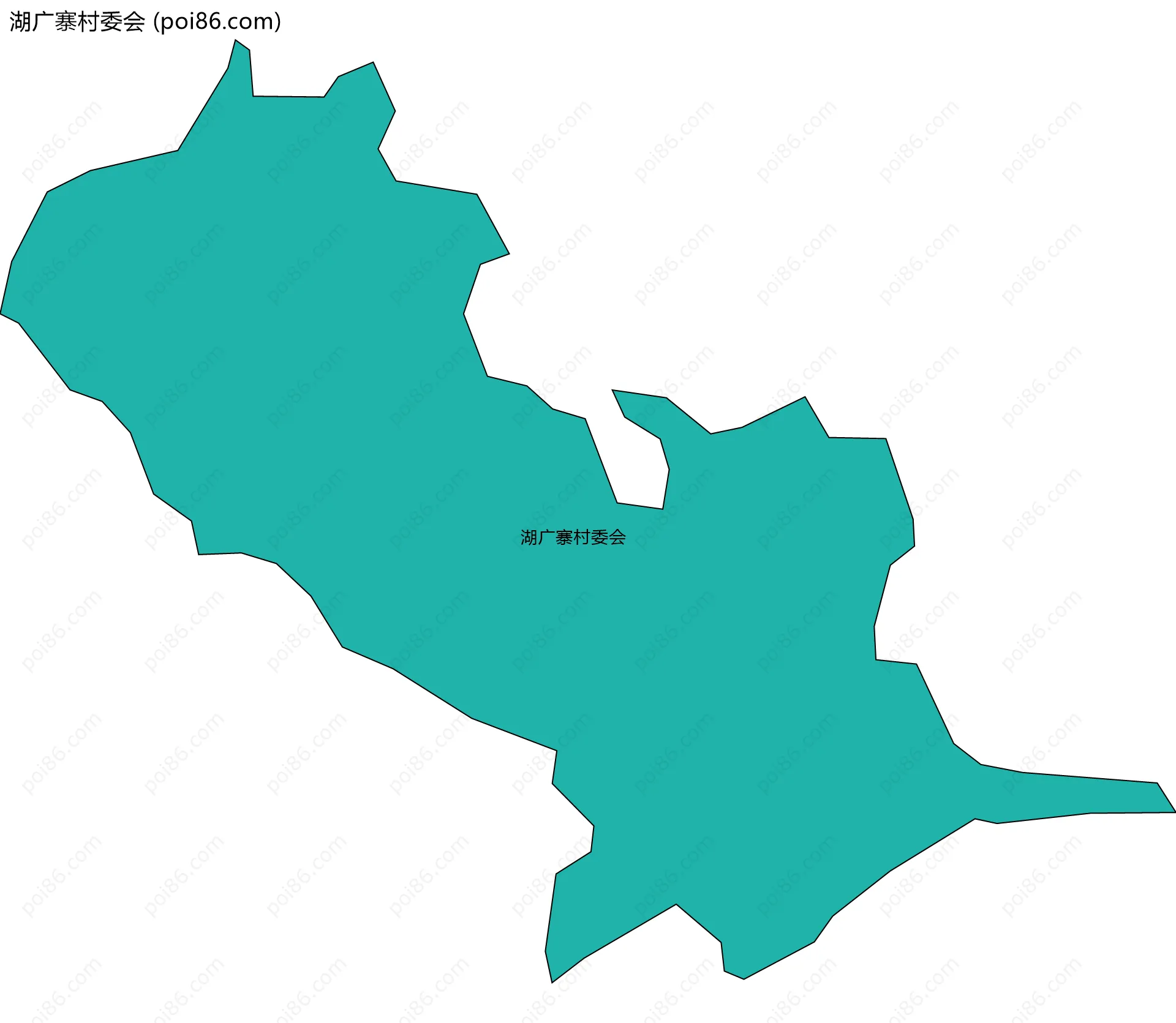 湖广寨村委会边界地图