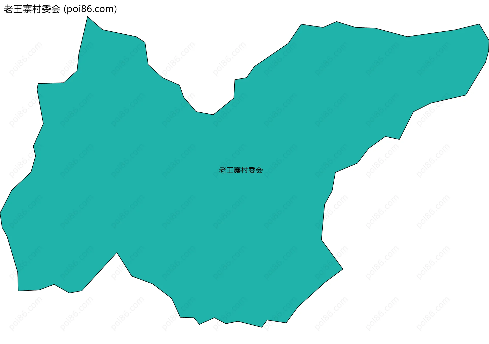 老王寨村委会边界地图